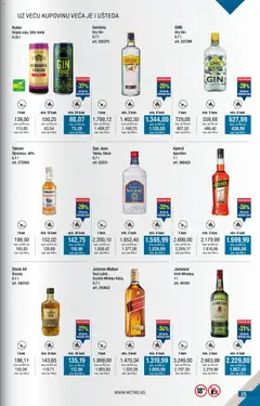 Metro kupi više plati manje - pregled Metro kataloga - važi od 01.12.2025 | Strana: 25 | Proizvode: Džin, Jameson, Dry gin, Tonik