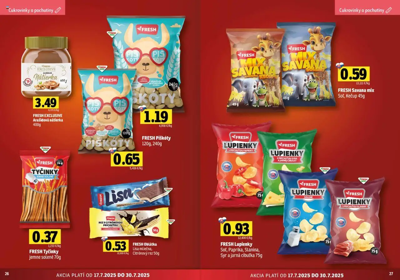 Fresh stredné a západné Slovensko │ platný od 17.07.2025 | Strana: 14 | Produkty: Jarná cibuľka, Syr, Kečup