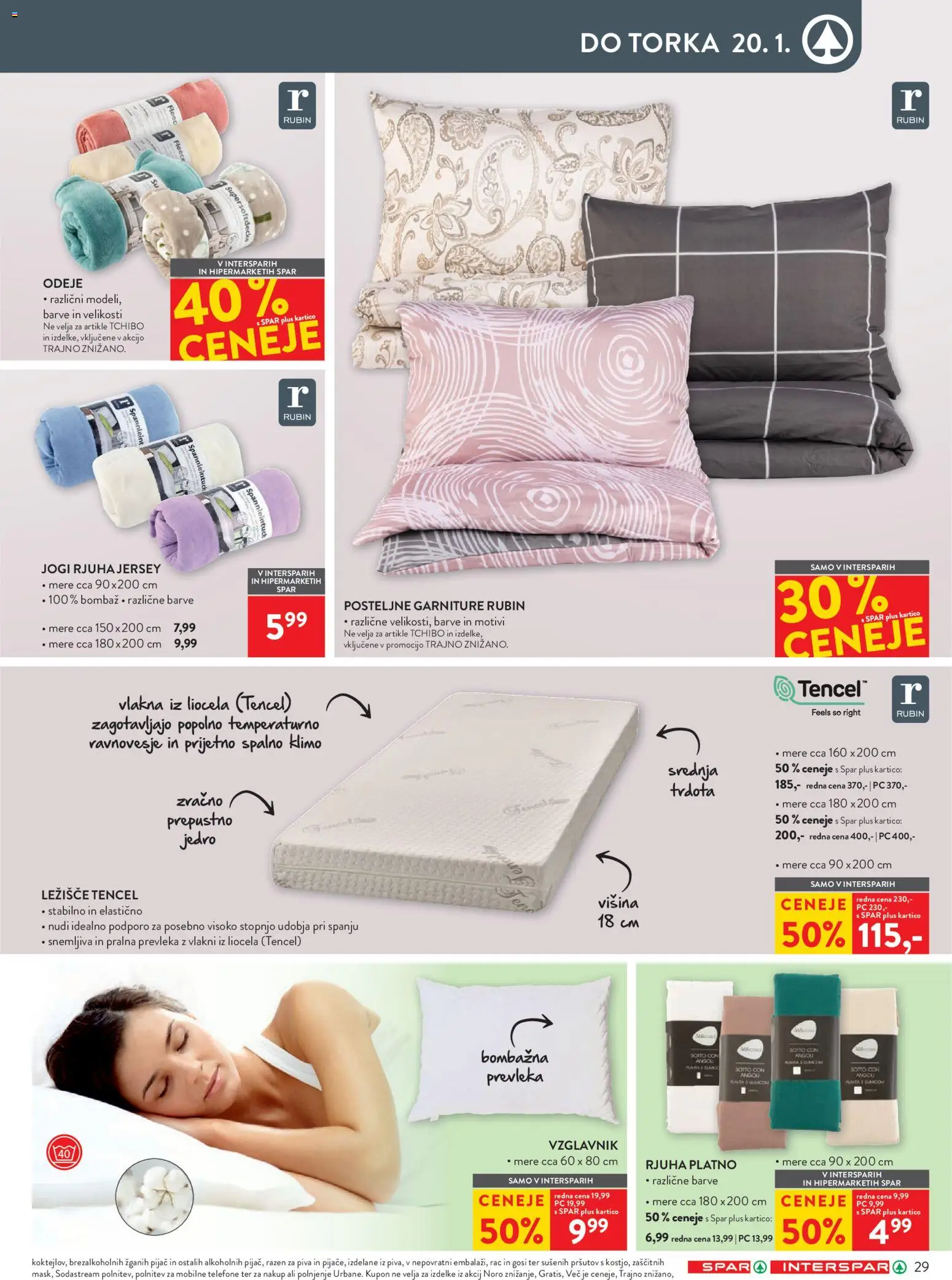Novi Spar katalog ponudbe – veljaven od 07.01.2026 | Stran: 34 | Izdelki: Vzglavnik, Ležišče, Prevleka, Rjuha