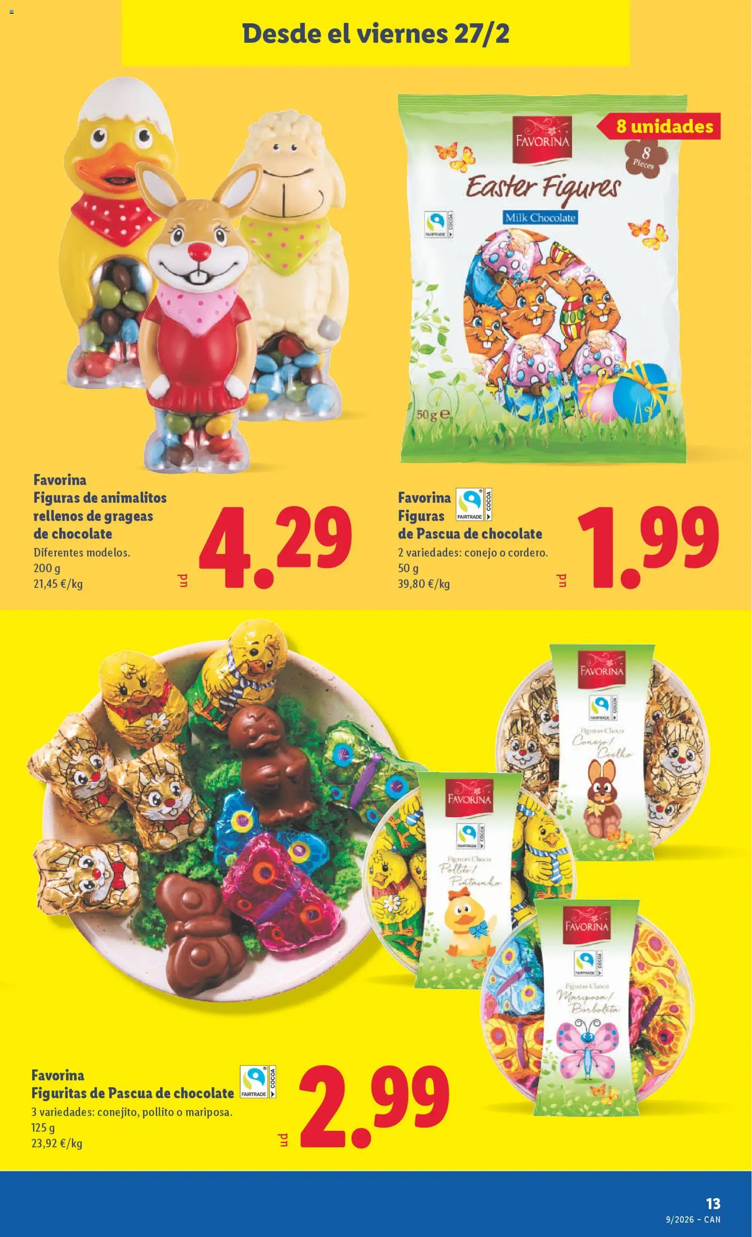 Lidl - Canarias │ válido desde el 23.02.2026 | Página: 27 | Productos: Chocolate