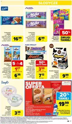 Carrefour Gazetka od 23.06.2025 | Strona: 33 | Produkty: Praliny, Tiramisu, Czekolada milka, Baton
