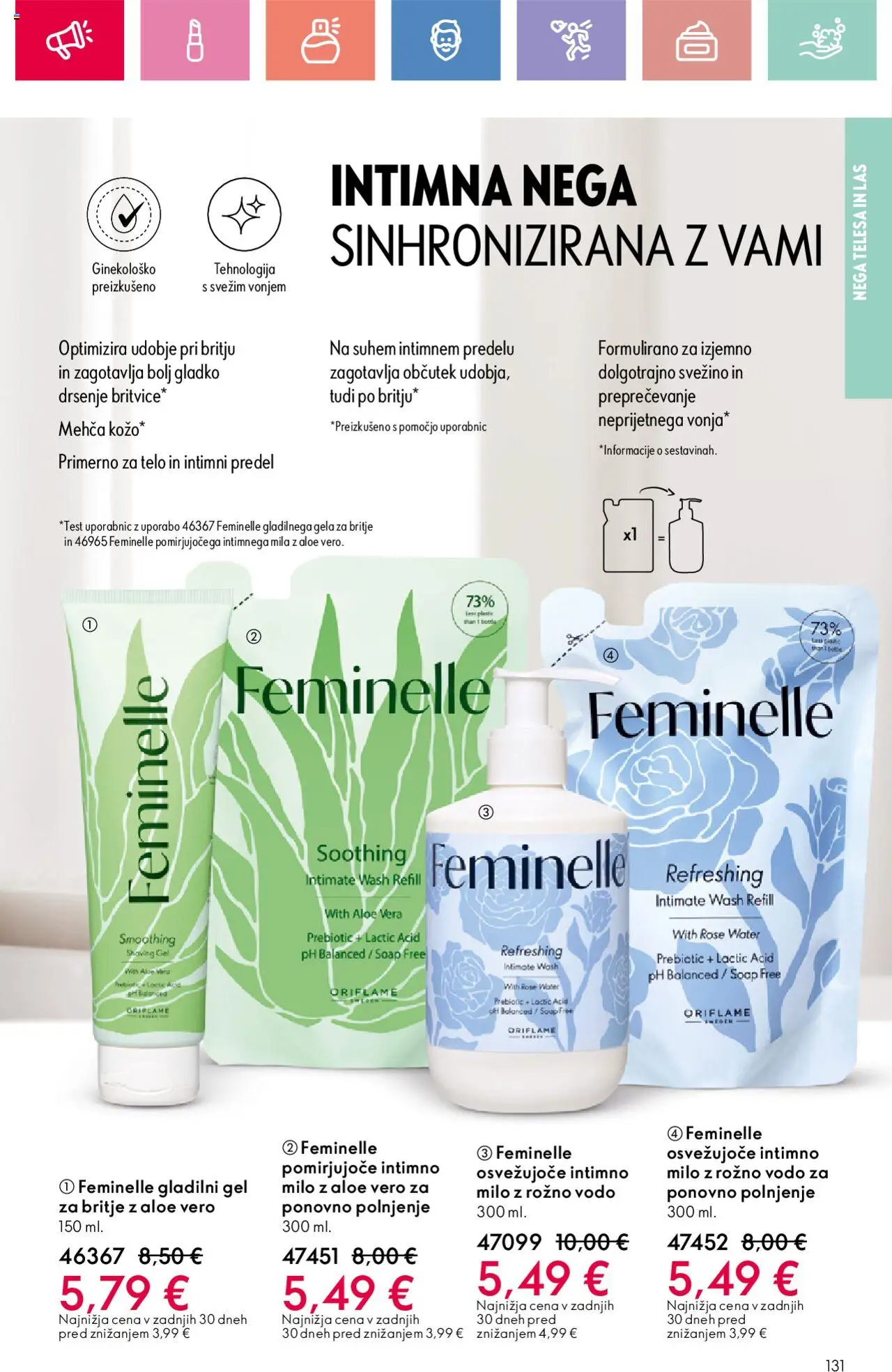 Oriflame katalog 12 │ velja od 24.08.2025 | Stran: 131 | Izdelki: Intimno milo, Milo