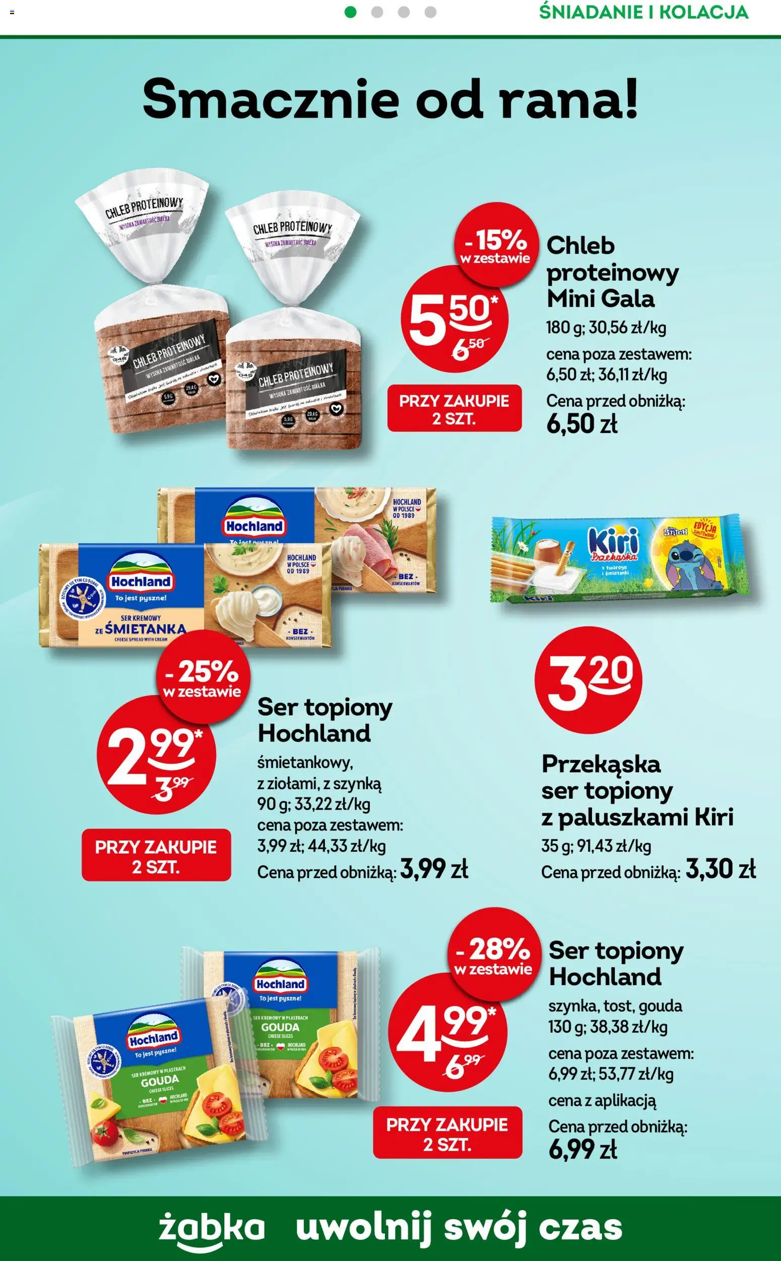 Żabka Gazetka - Codzienne produkty od 05.11.2025 | Strona: 12 | Produkty: Chleb proteinowy, Bułka, Ser, Chleb