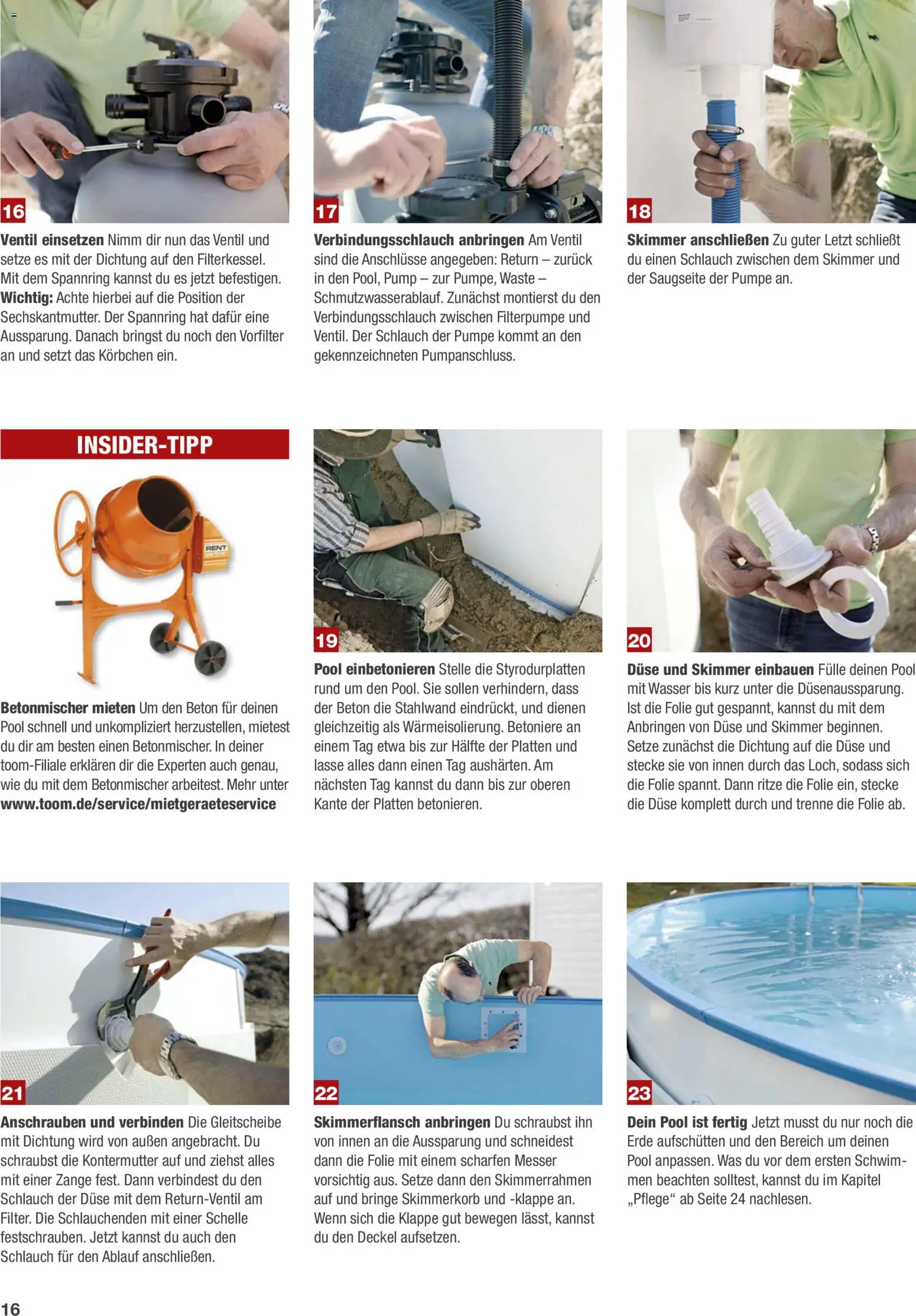 Toom Baumarkt Pool selber bauen – gültig ab 01.01.2026 | Seite: 16 | Produkte: Wasser