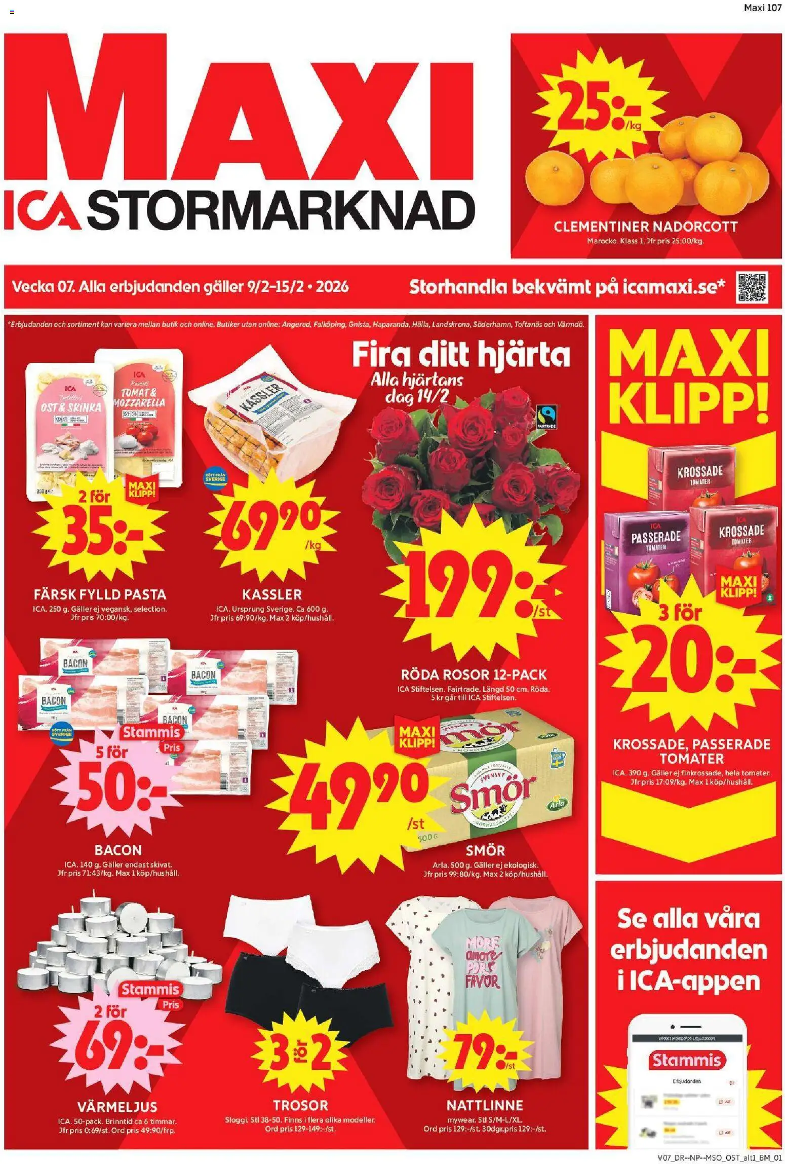 ICA Maxi reklamblad aktuell från 09.02.2026 | Sida: 1