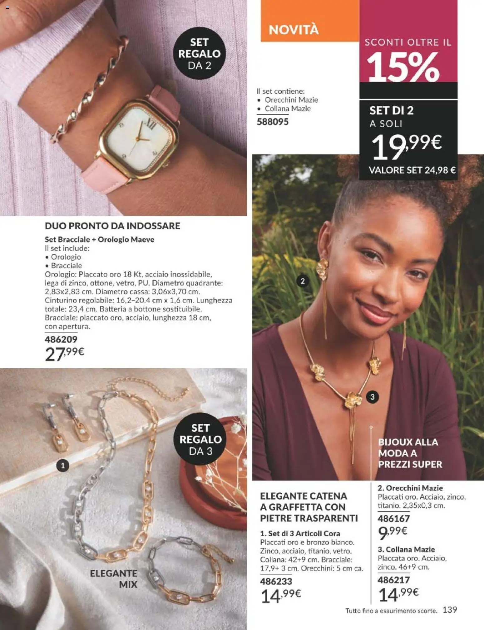 Volantino Avon del 01.02.2026 | Pagina: 139 | Prodotti: Bracciale, Collana, Orecchini, Batteria