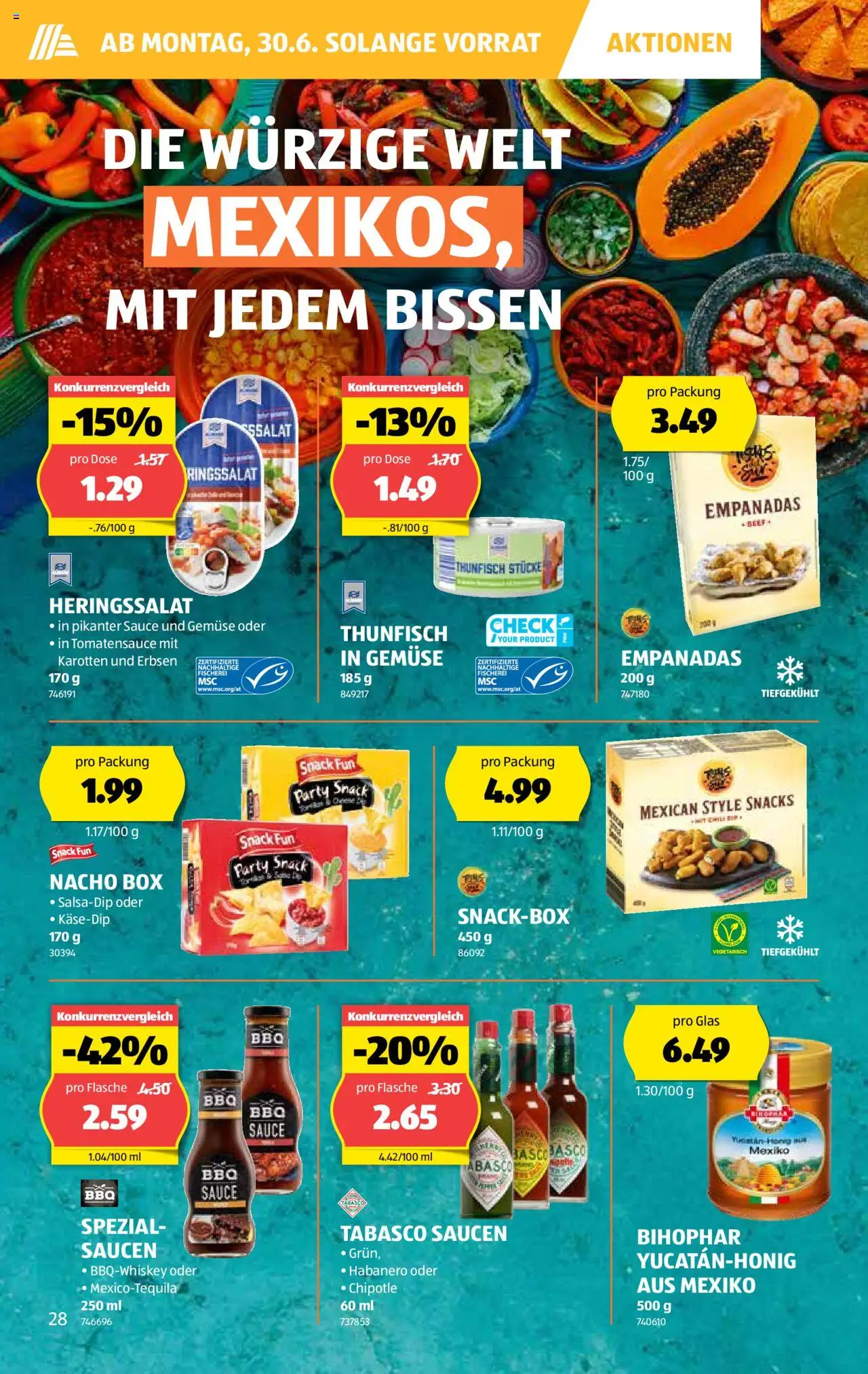 Aldi Aktionen ab 26.06.2025 | Seite: 29 | Produkte: Box, Chili, Erbsen, Gemüse