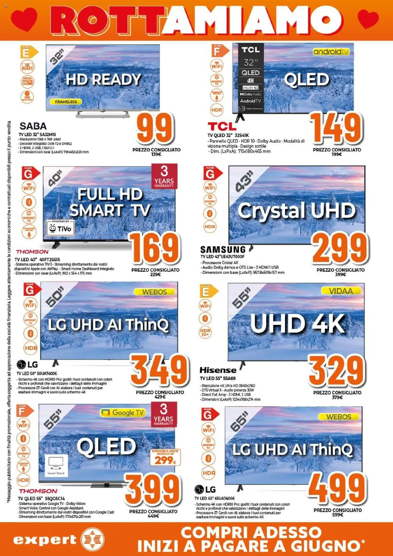 Volantino Expert del 29.01.2026 | Pagina: 10 | Prodotti: Schermo, Audio, USB, Samsung