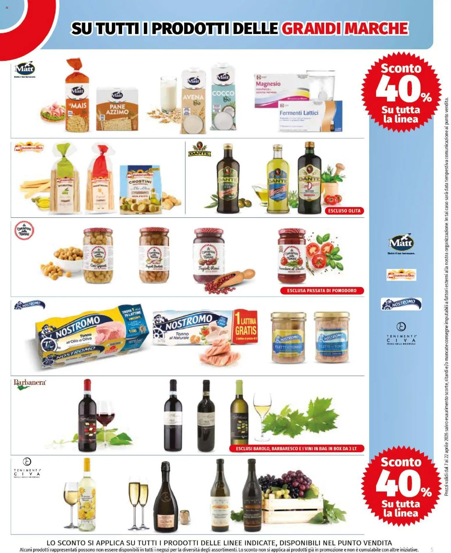 Volantino COOP del 07.04.2026 | Pagina: 5 | Prodotti: Fagioli, Olio, Tonno al naturale, Mais