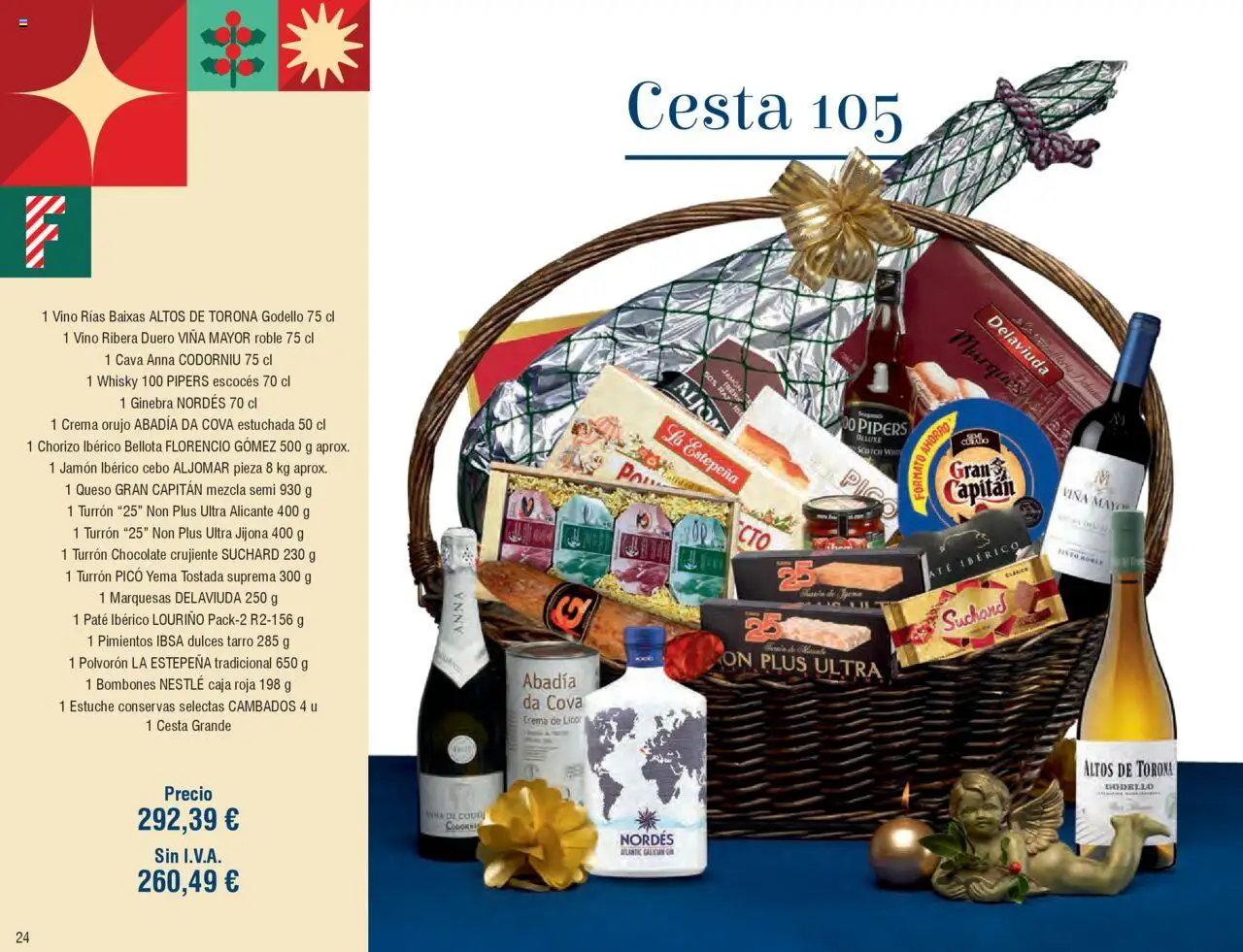 Froiz Catálogo Lotes y Cestas │ válido desde el 16.10.2025 | Página: 24 | Productos: Jamón ibérico, Jamón, Vino, Whisky