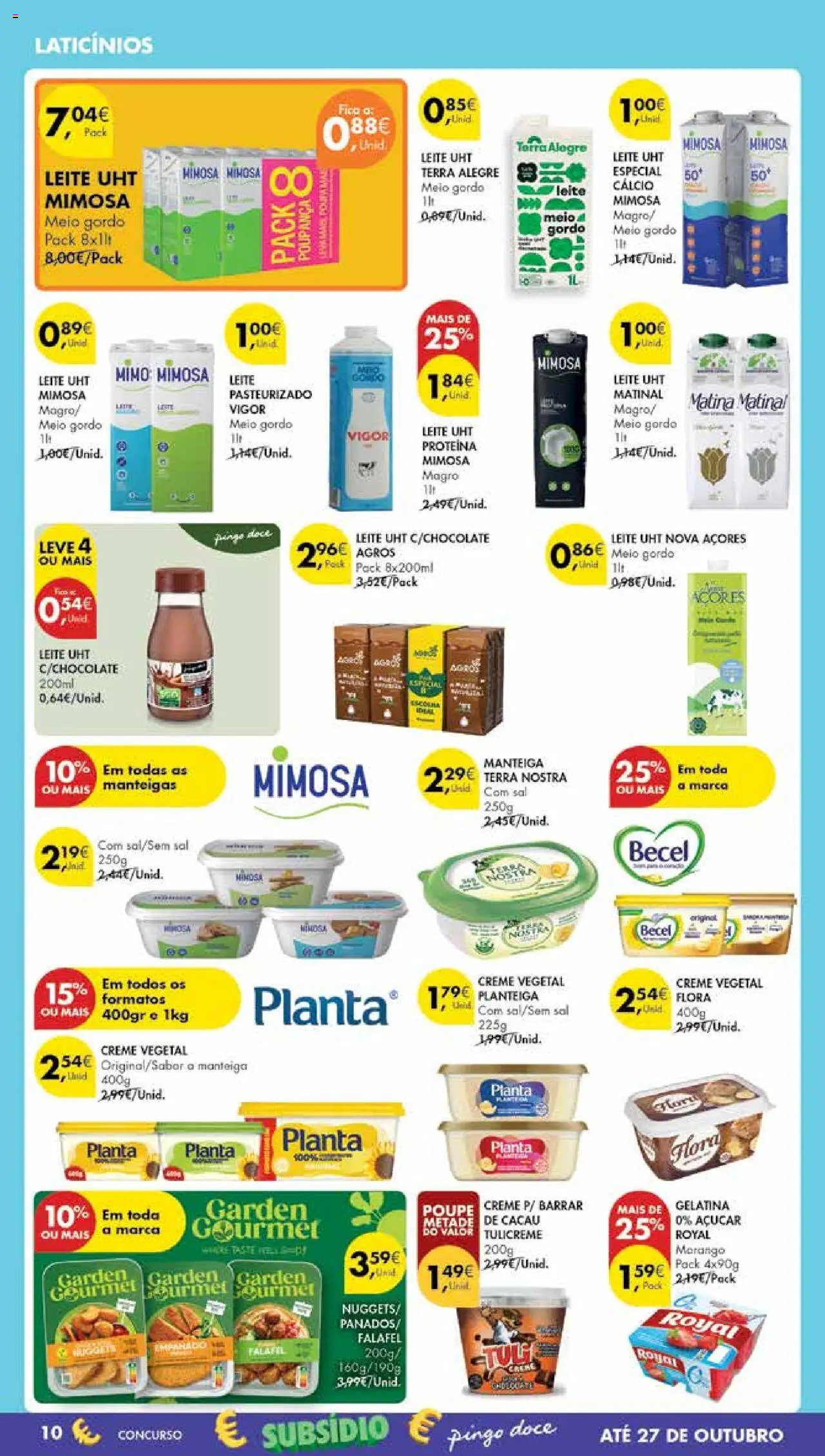 Pingo Doce Poupe Esta Semana Madeira │ válido de 07.10.2025 | Página: 10 | Produtos: Cálcio, Leite, Chocolate, Proteina