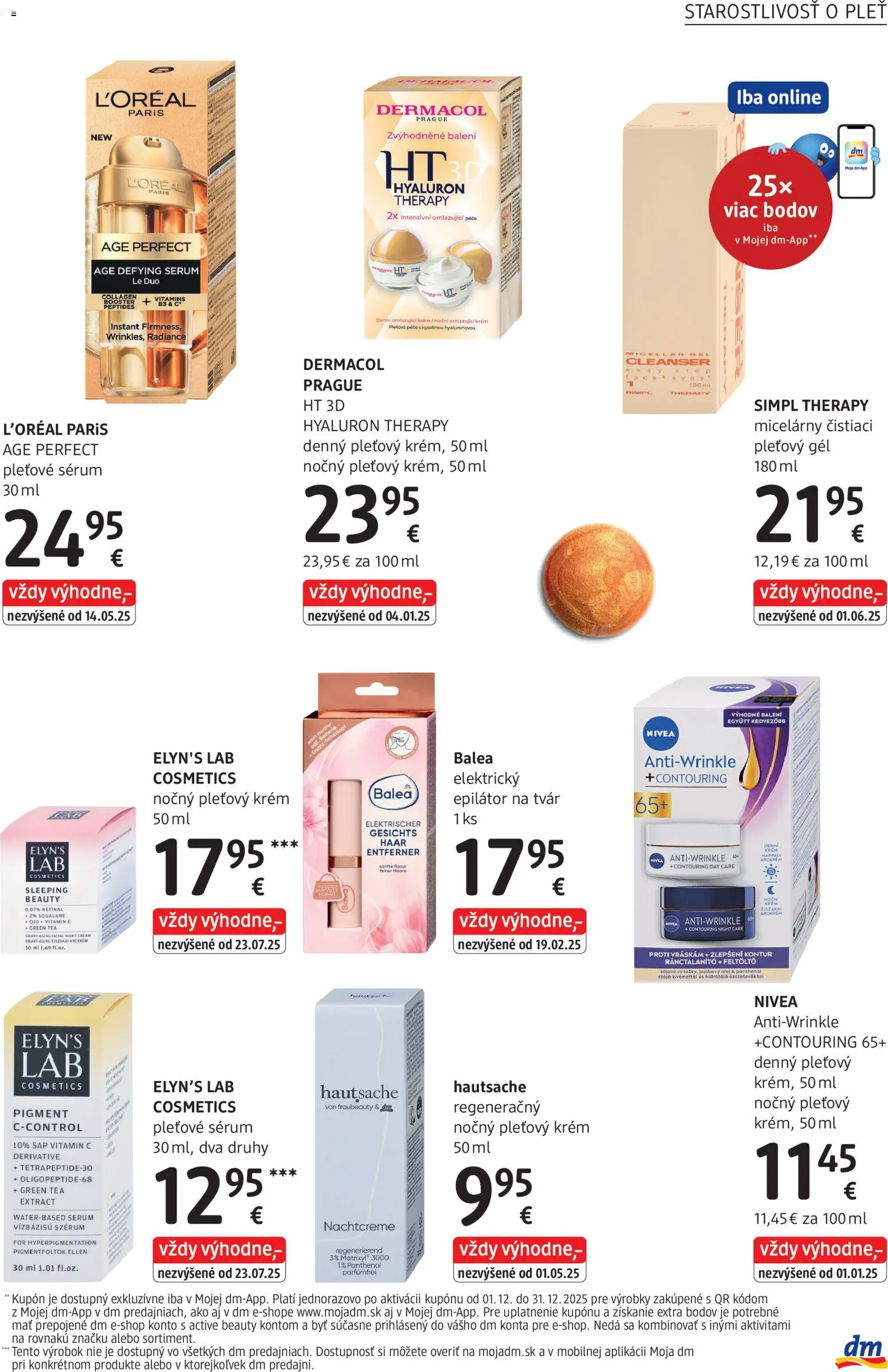 Nové dm drogerie akcie – leták je platný od 01.12.2025 | Strana: 9 | Produkty: Nivea, Krém, Epilátor