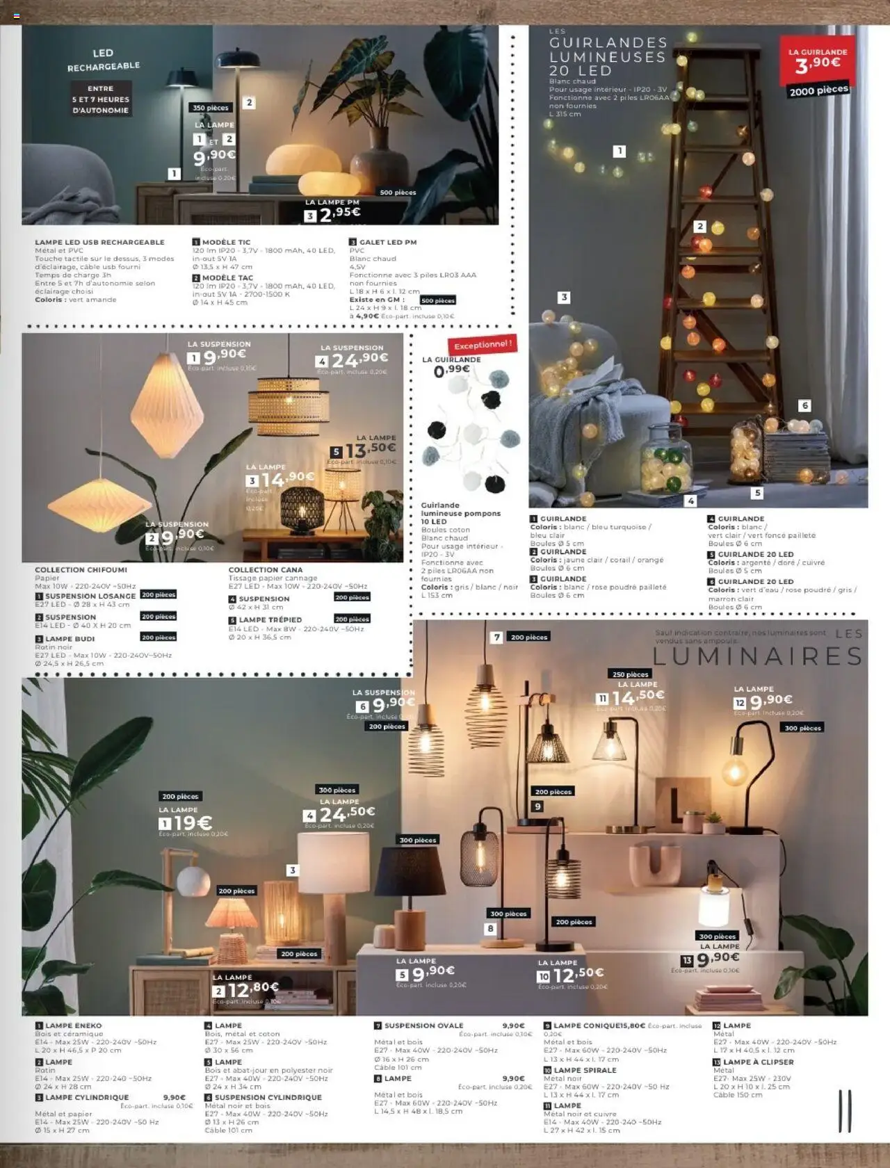  | Page: 11 | Produits: lampe LED, Coton, Poudre, Lampe