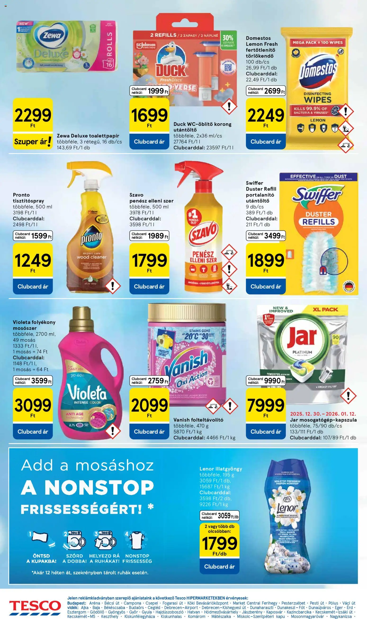 Tesco akciós ujság - amely érvényes a következő dátumtól: 08.01.2026 | Oldal: 24 | Termékek: Folteltávolító, Kapu, Aloe vera, Mosószer