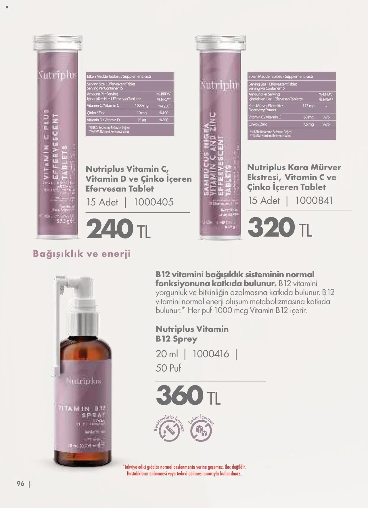Farmasi Katalog - 01.06.2025 tarihinden itibaren geçerlidir | Sayfa: 96 | Ürünler: Şeker, Tablet