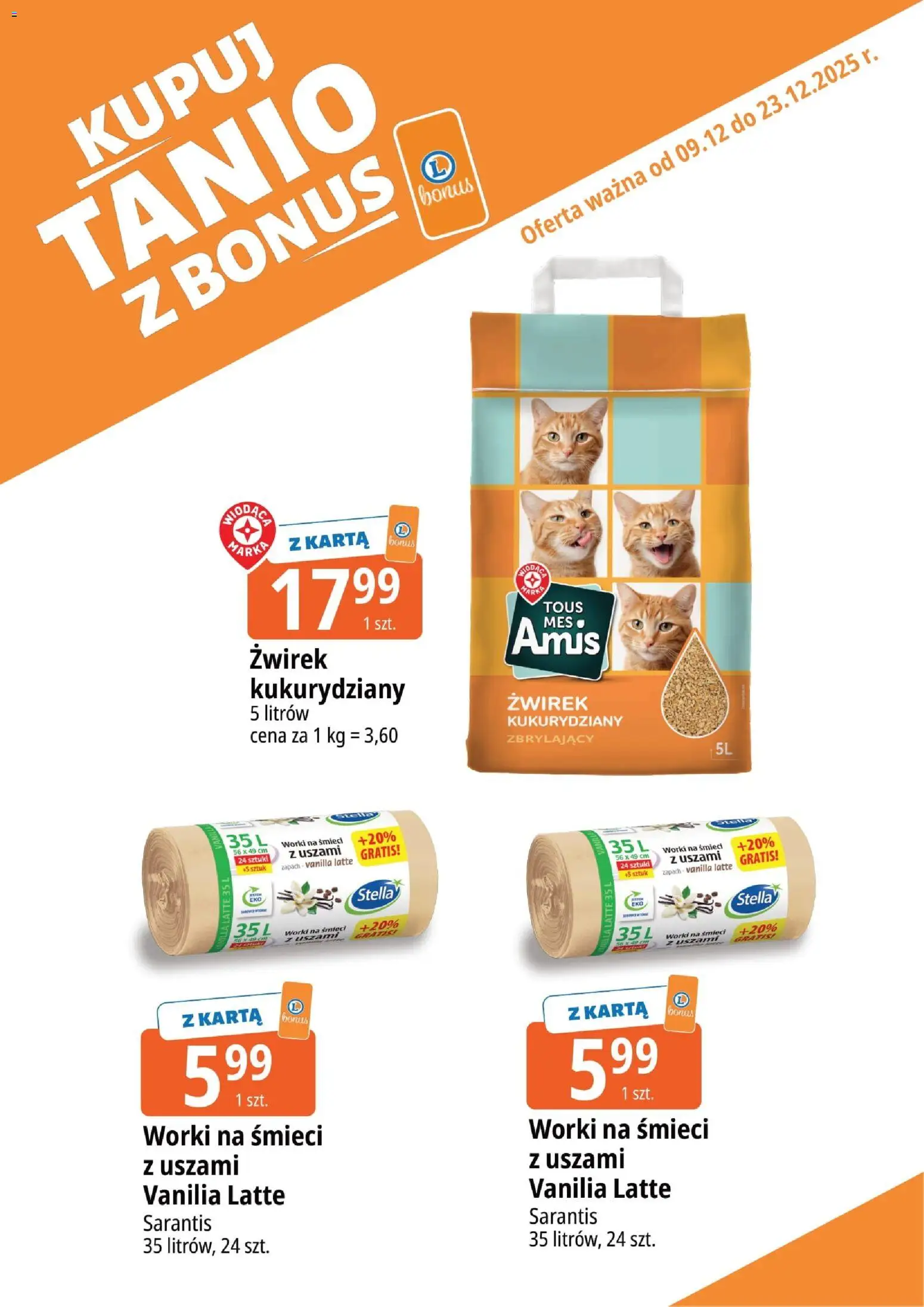 E.Leclerc Gazetka - Radom kupony dodatkowe od 09.12.2025 | Strona: 19 | Produkty: Karta, Zapach