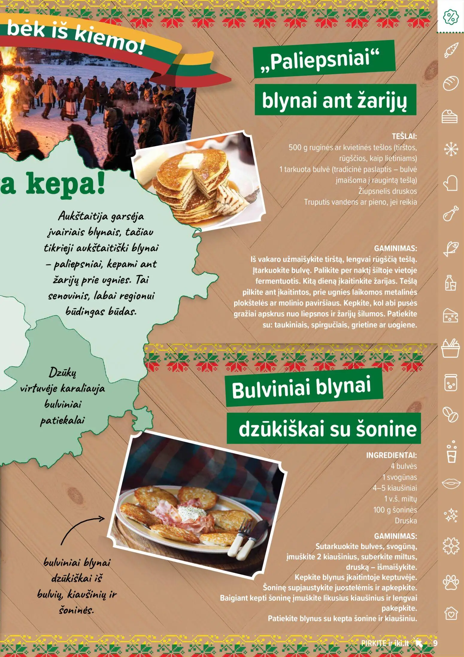 IKI akcijos nuo 16.02.2026 | Puslapis: 9 | Prekių: Bulvės, Kiaušiniai, Druska, Grietinė