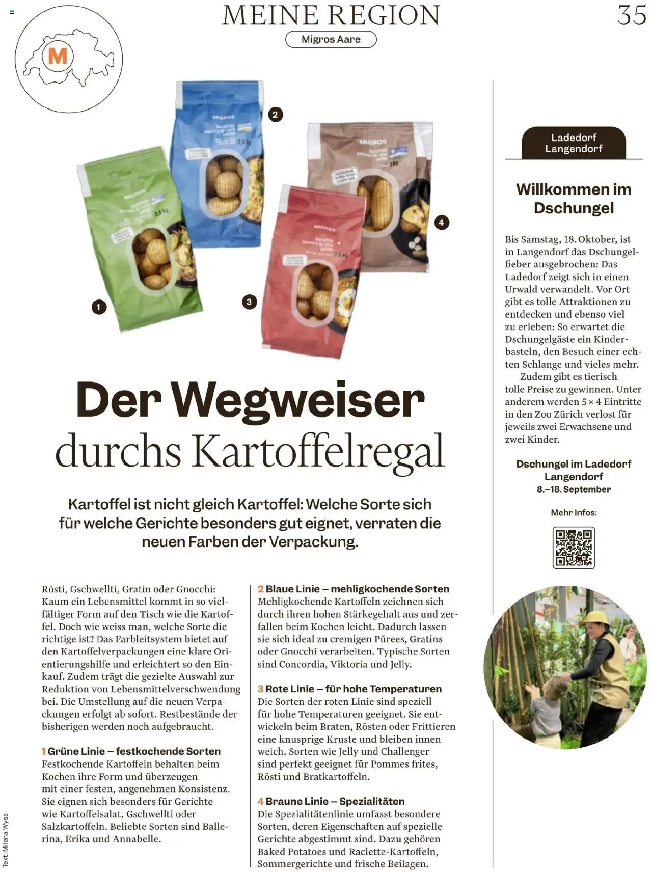 Migros Magazin – gültig ab 13.10.2025 | Seite: 35 | Produkte: Tisch, Kartoffeln