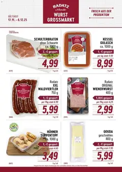 Radatz - Flugblatt ab 17.11.2025 gültig | Seite: 1 | Produkte: Wurst