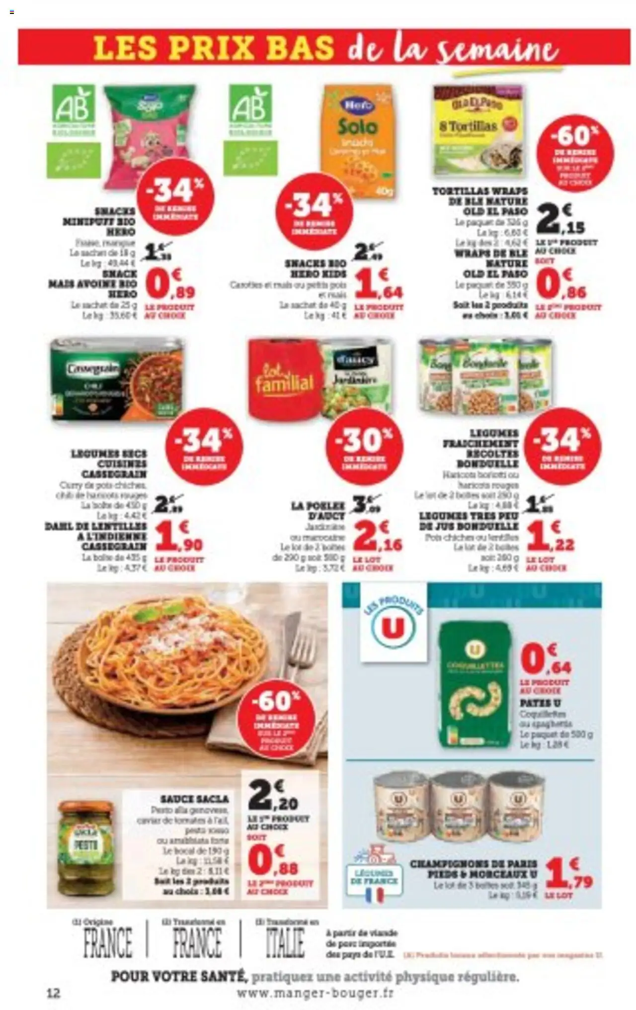  | Page: 12 | Produits: Mais, Tortillas, Haricots rouges, Pois