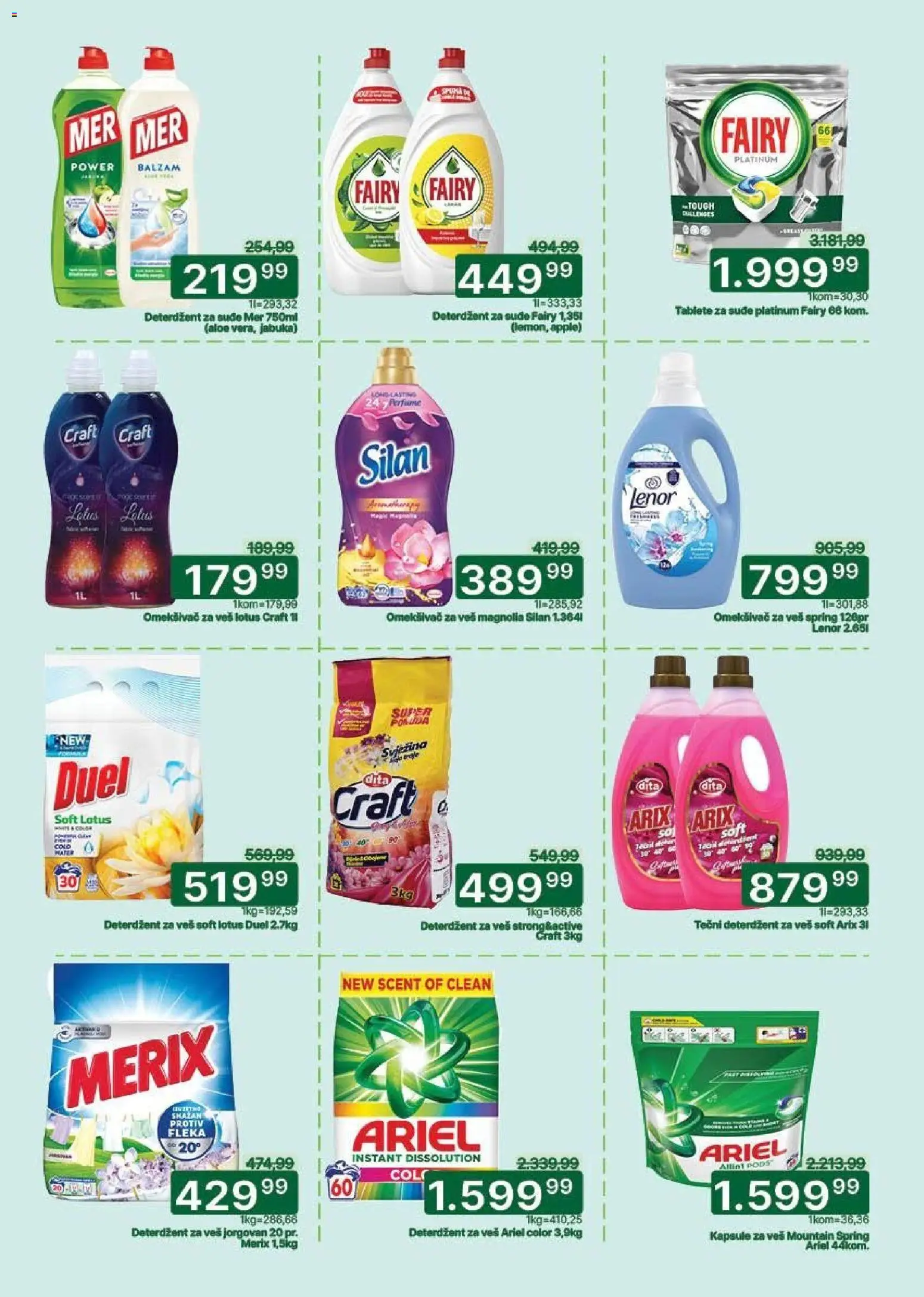 Univerexport katalog - važi od 02.02.2026 | Strana: 28 | Proizvode: Deterdžent, Ariel, Silan, Omekšivač za veš