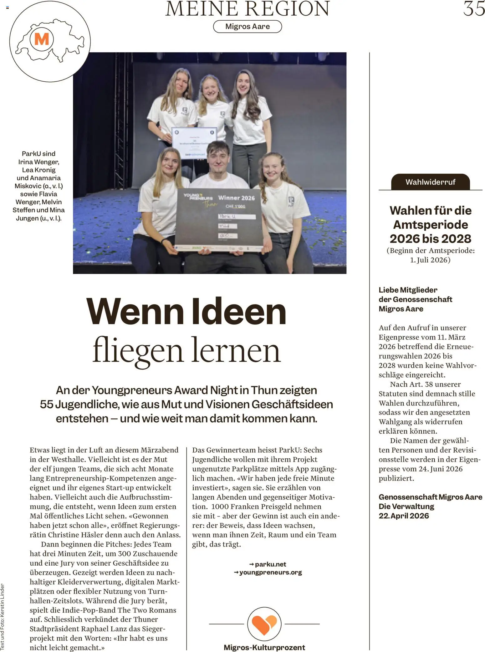 Migros aktionen – gültig ab 22.04.2026 | Seite: 35 | Produkte: Presse