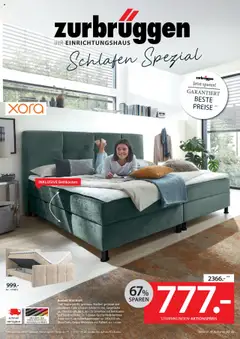 Zurbrüggen Schlafen Spezial ab 16.07.2025 gültig