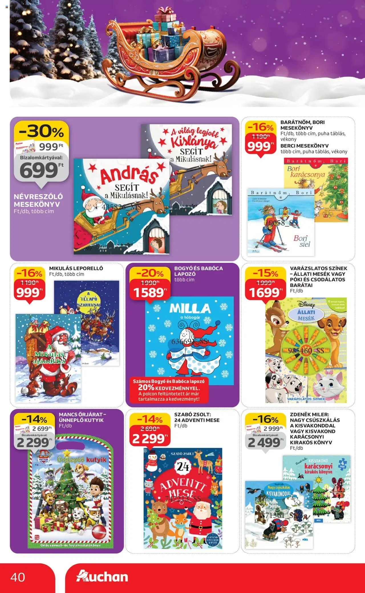 Auchan akciós ujság - amely érvényes a következő dátumtól: 24.10.2025 | Oldal: 40