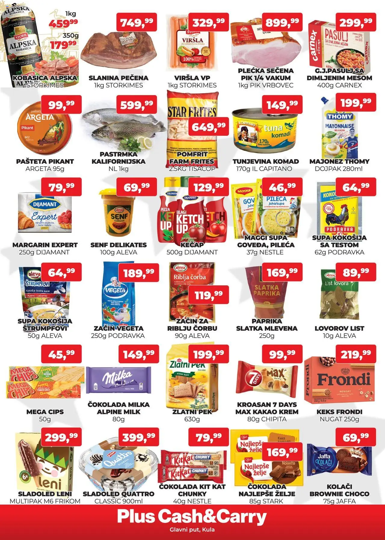Plus Cash & Carry katalog - važi od 22.08.2025 | Strana: 4 | Proizvode: Čips, Pastrmka, Milka, Kroasan