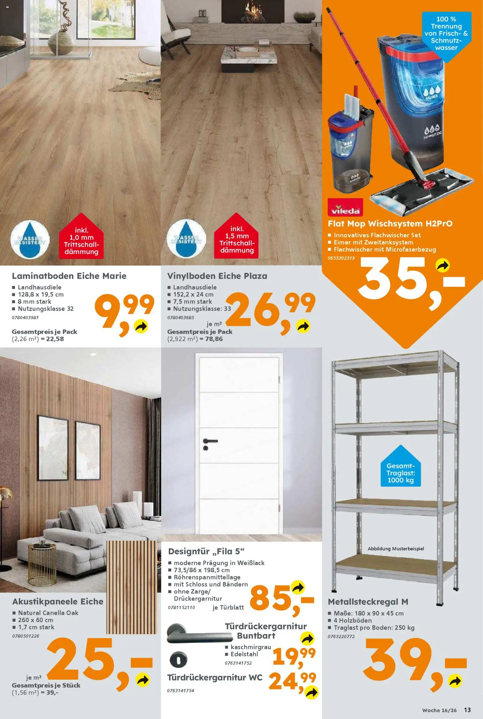 Globus Baumarkt Prospekt Berlin-Treptow	 – gültig ab 13.04.2026 | Seite: 13 | Produkte: Wasser