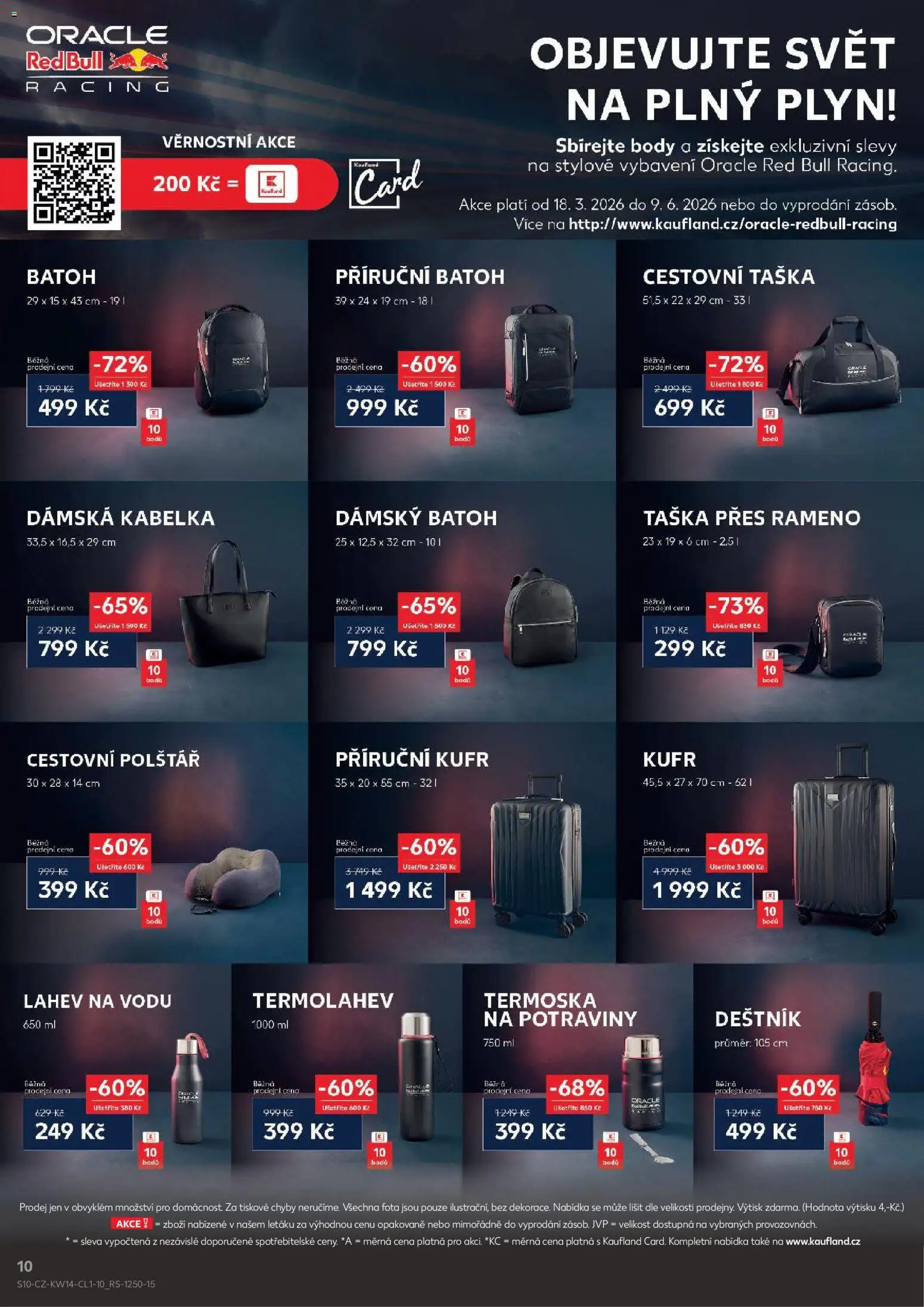 Kaufland leták - Praha 4 od 01.04.2026 | Strana: 10 | Produkty: Taška, Cestovní polštář, Polštář, Body