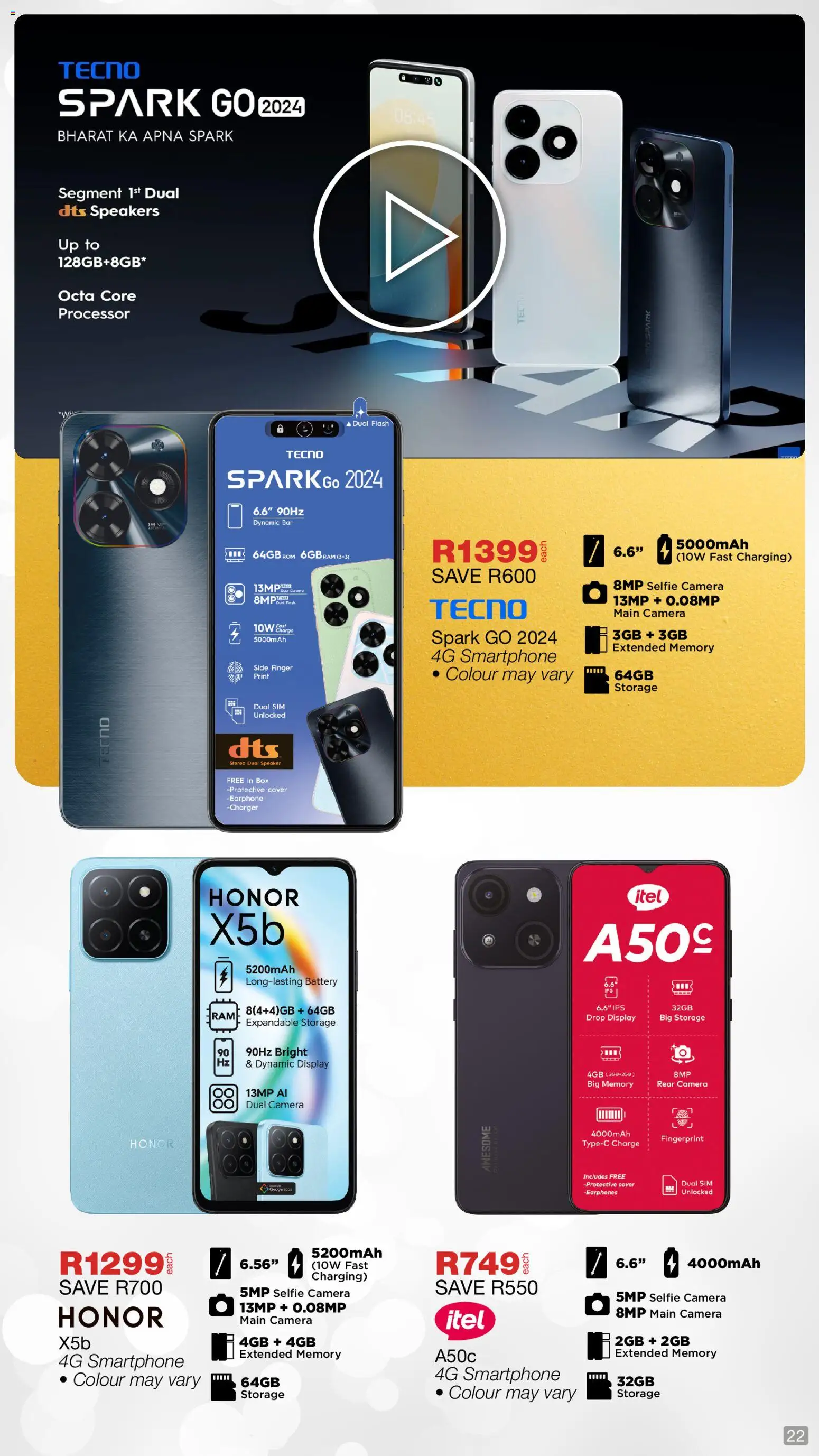 New OK Furniture catalogue – valid from 01.12.2025 | Page: 22 | Products: Sim, Camera, Speaker, Battery