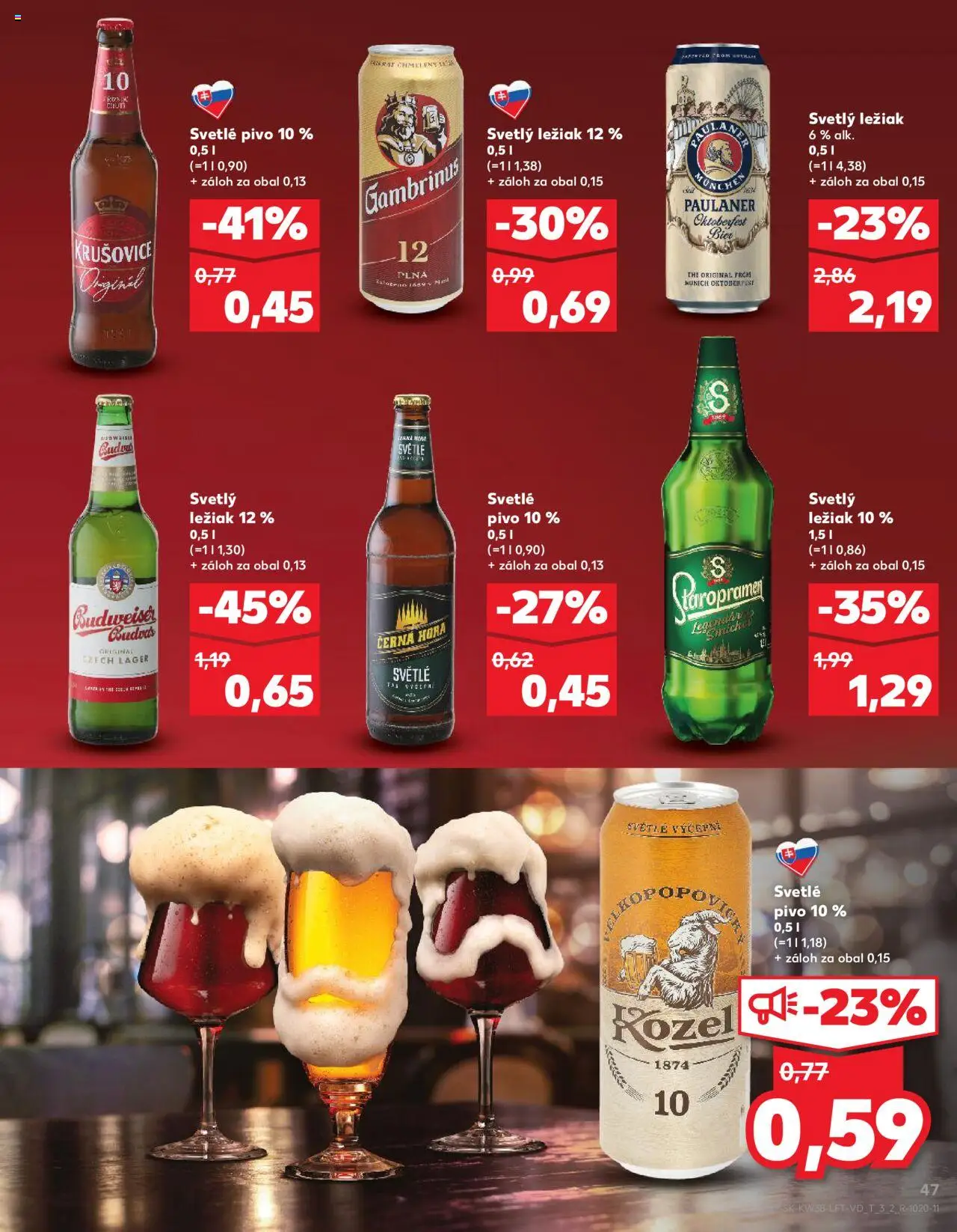 Kaufland SK akciós ujság - amely érvényes a következő dátumtól: 18.09.2025 | Oldal: 47