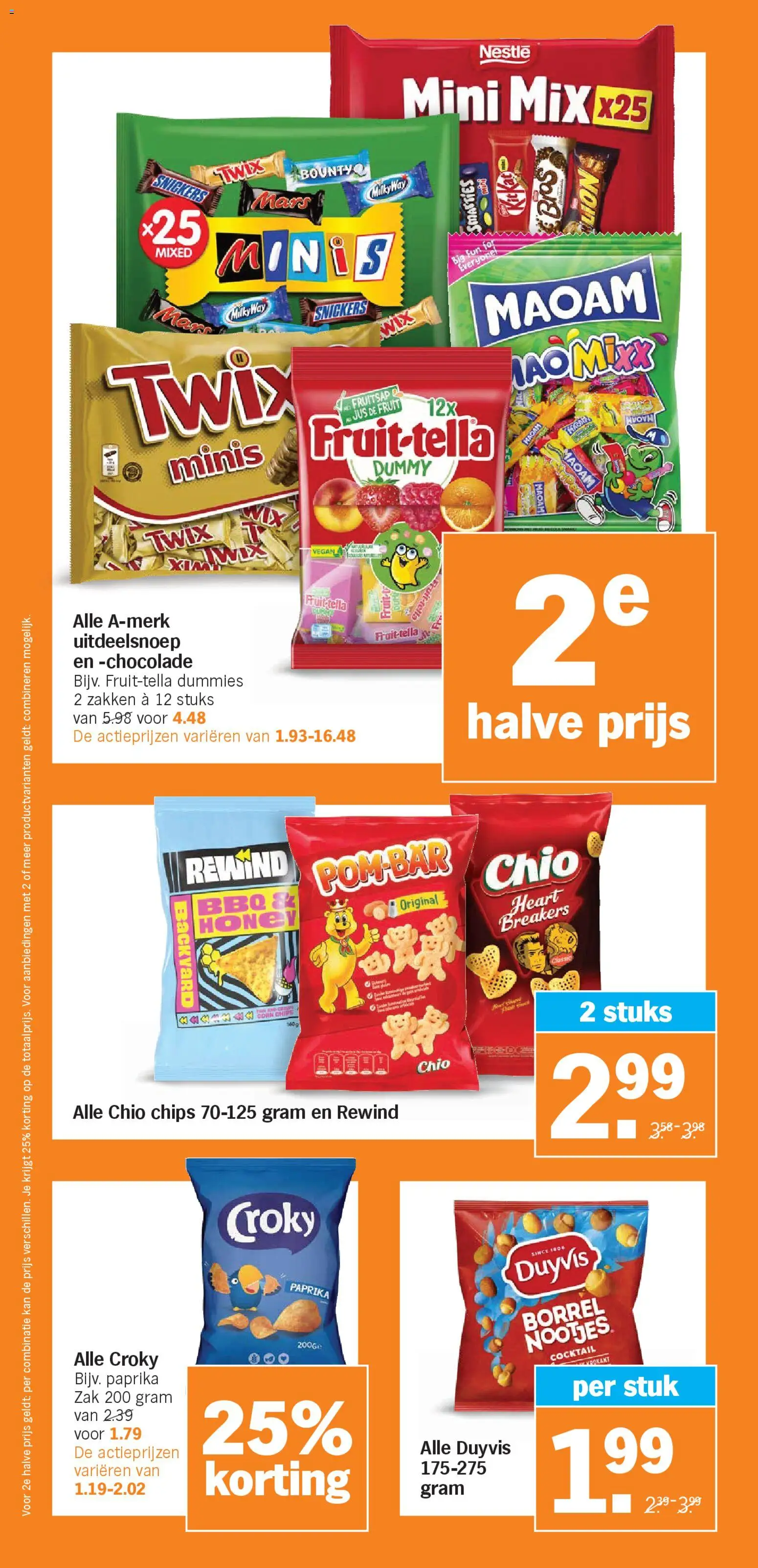 {H1} | Pagina: 21 | Producten: Chips, Zak, Kész piskótalap, Snickers