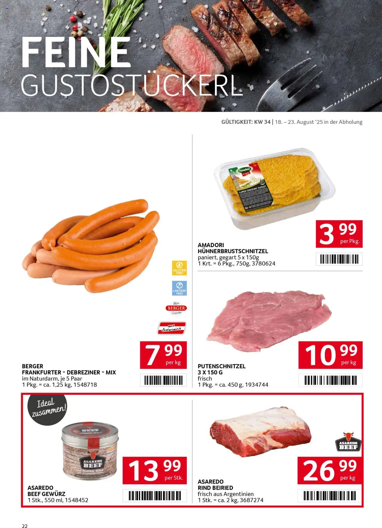 Transgourmet Flugblatt gültig ab 17.08.2025 | Seite: 21 | Produkte: Schinken