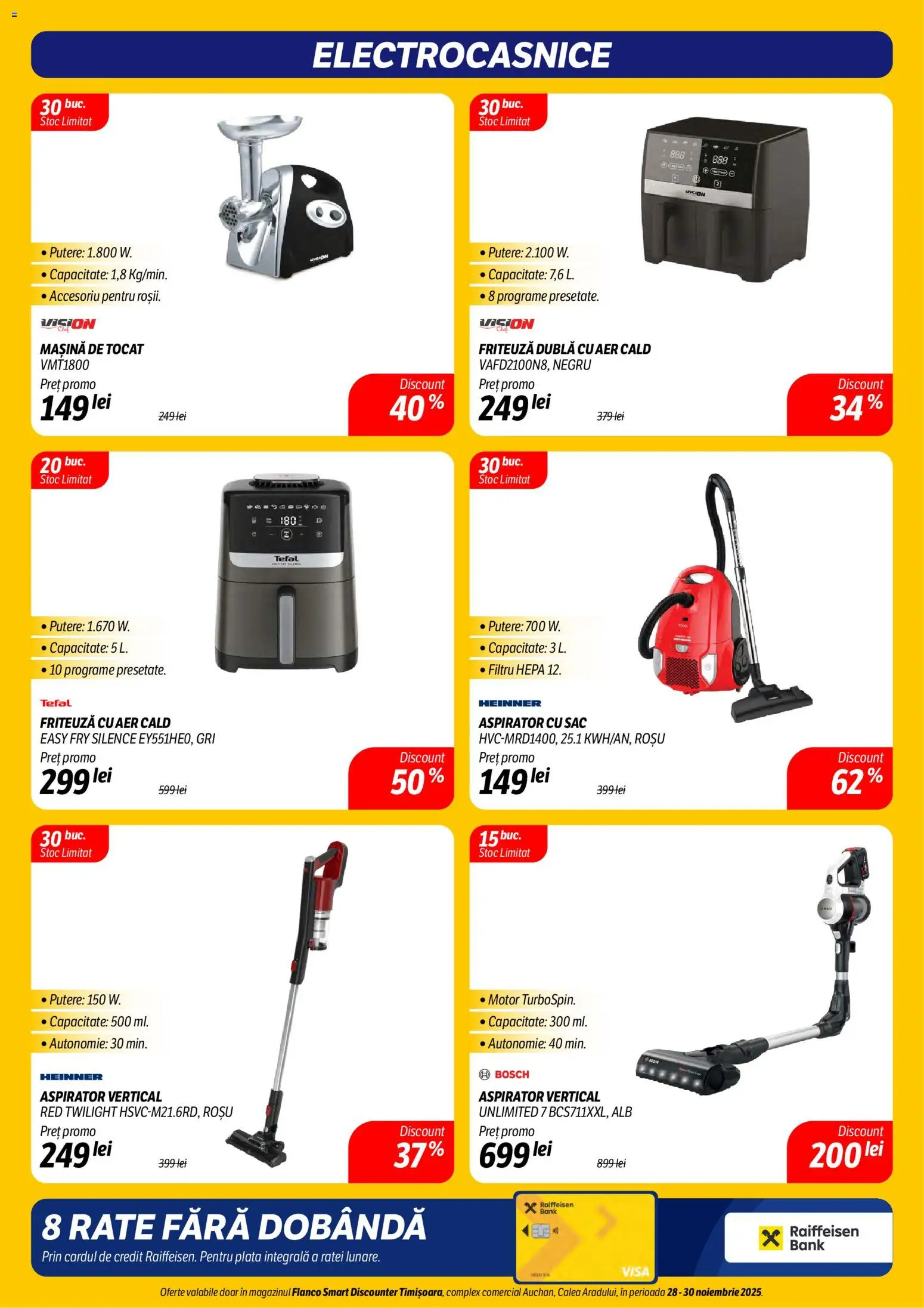 Noul catalog Flanco – valabil de la 28.11.2025 | Pagină: 7 | Produse: Mașină de tocat, Ginseng, Aspirator, Friteuză