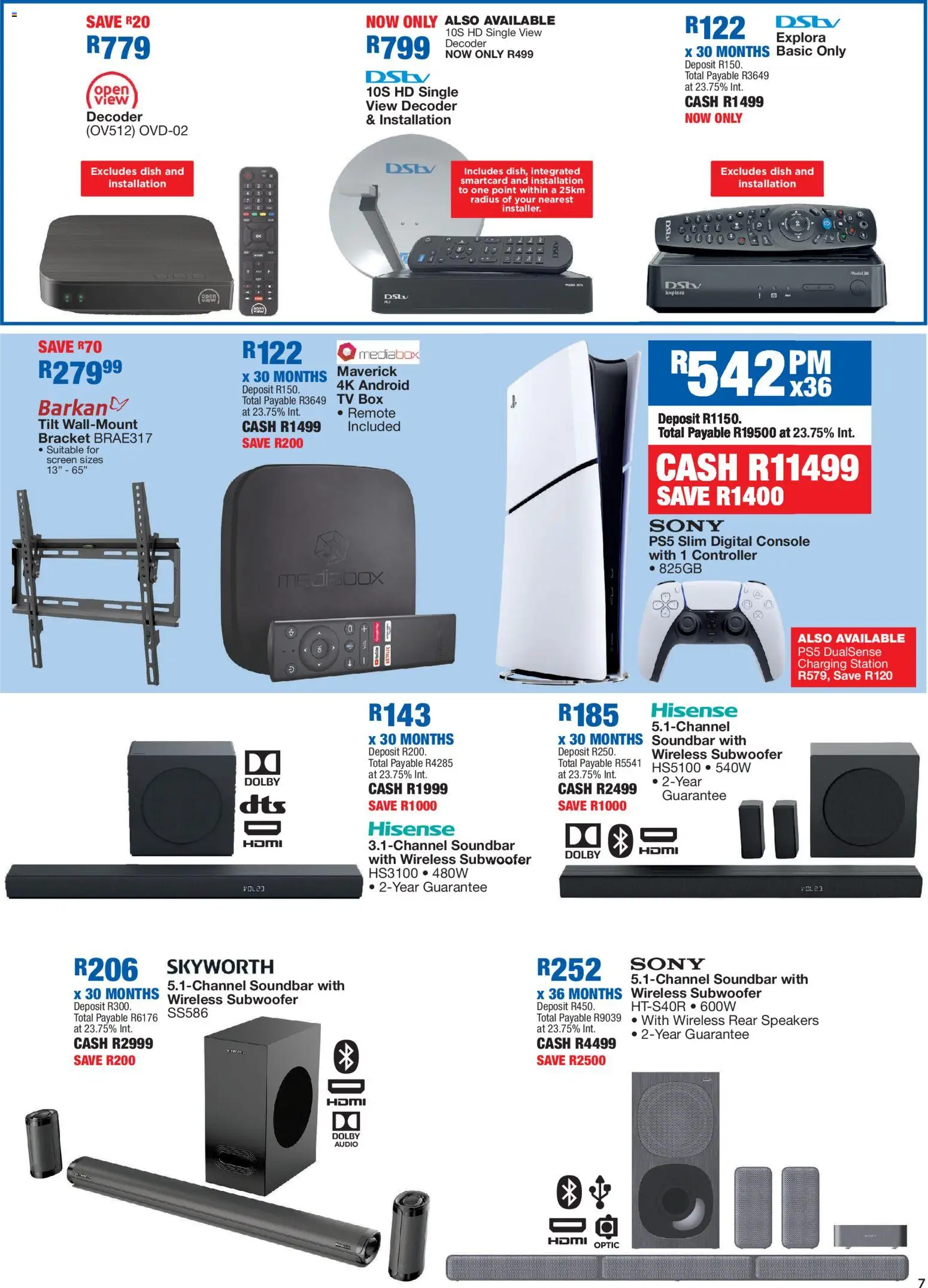 New OK Furniture catalogue – valid from 26.01.2026 | Page: 7 | Products: Audio, Decoder, TV, Box