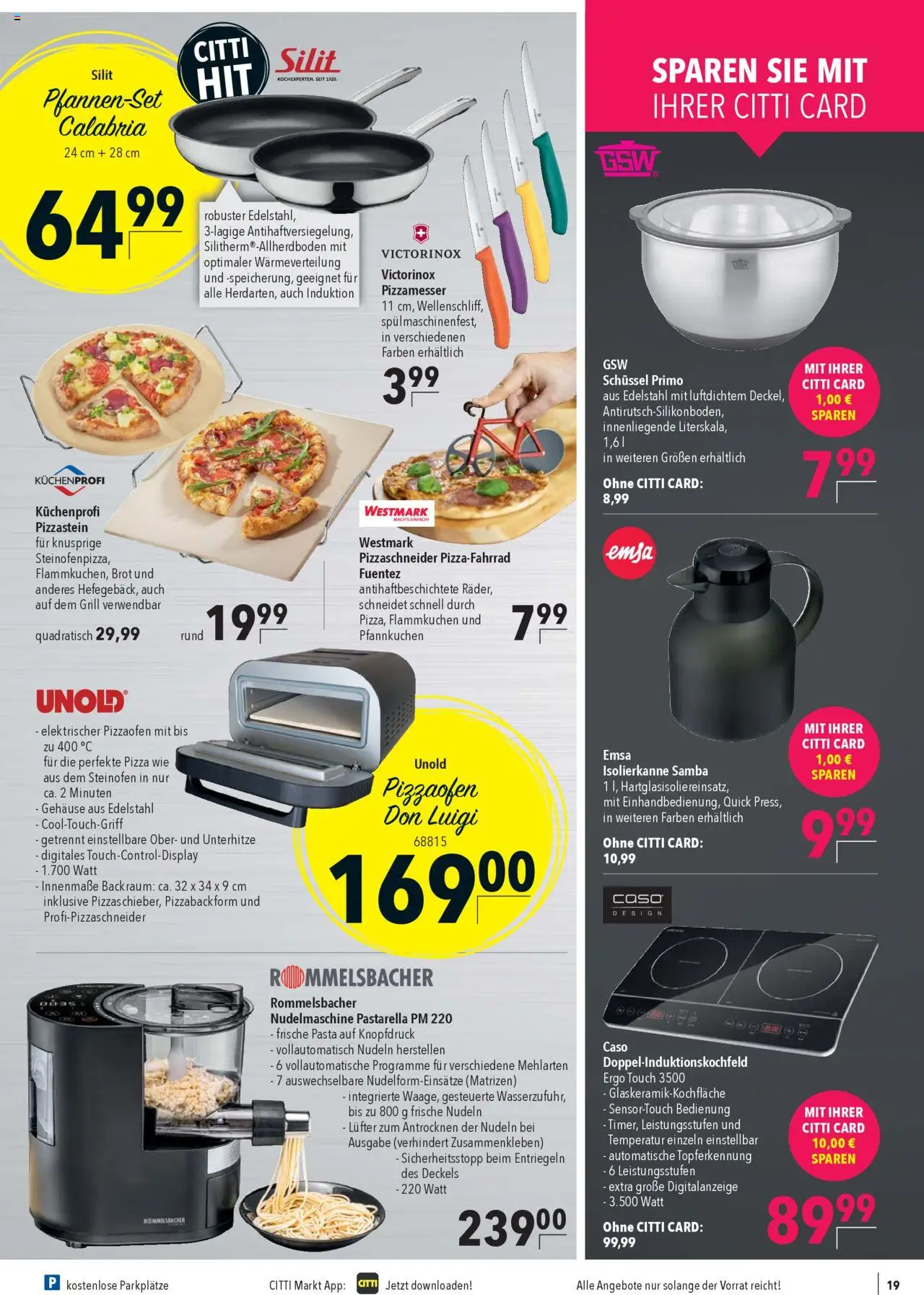 CITTI Tilbudsavis gyldig fra 27.08.2025 | Side: 21 | Produkter: Pizza, Pasta, Grill