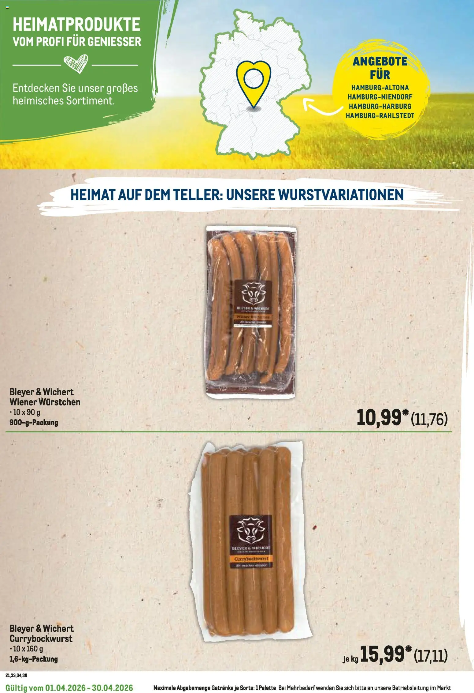 Metro Regionaler Flyer – gültig ab 01.04.2026 | Seite: 26 | Produkte: Wiener wurstchen