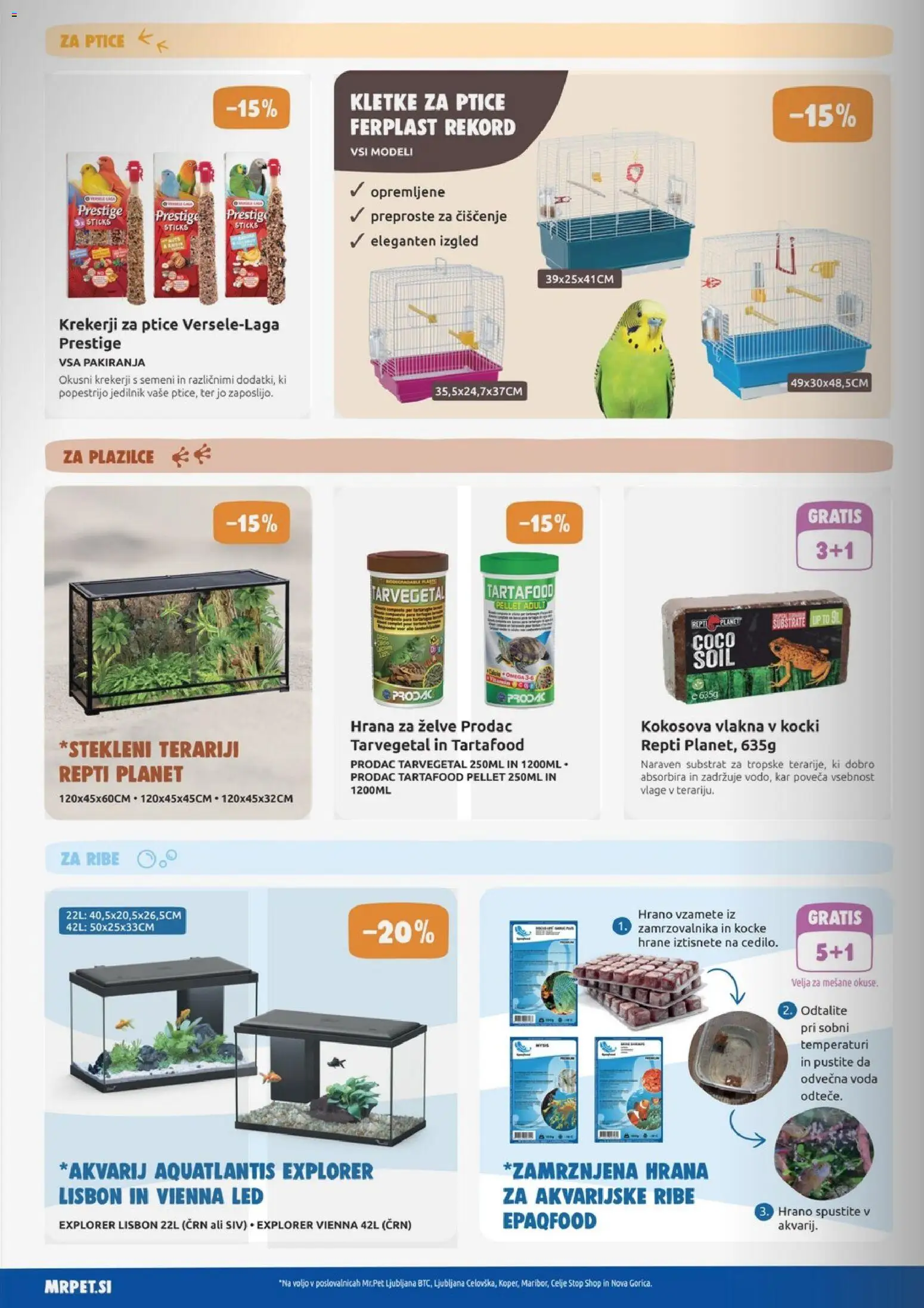 Novi Mr. Pet katalog ponudbe – veljaven od 01.11.2025 | Stran: 14 | Izdelki: Ribe, Voda
