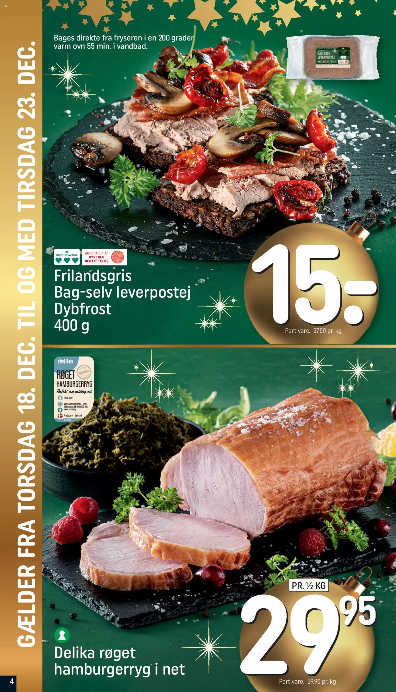 Rema 1000 tilbudsavis – gyldig fra 18.12.2025 | Side: 4 | Produkter: Leverpostej, Hamburgerryg, Søm, Ovn