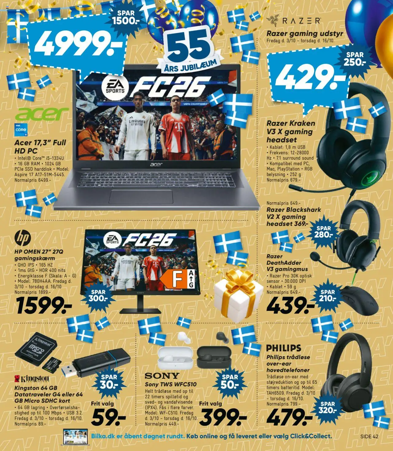 Bilka tilbudsavis – gyldig fra 03.10.2025 | Side: 24 | Produkter: RAM, PC, Hovedtelefoner, SSD