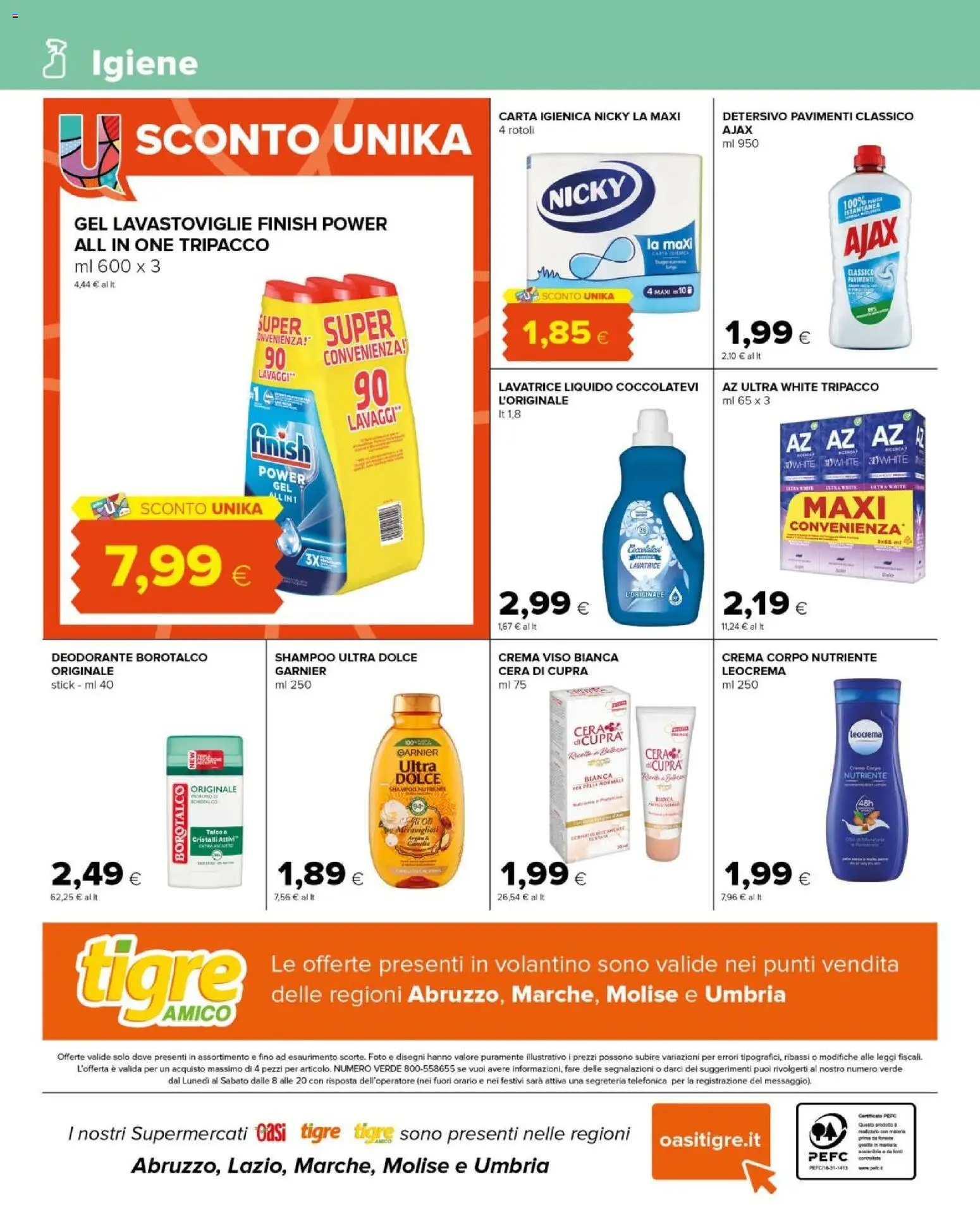 Volantino Tigre del 19.11.2025 | Pagina: 12 | Prodotti: Crema, Carta igienica, Crema viso, Lavastoviglie