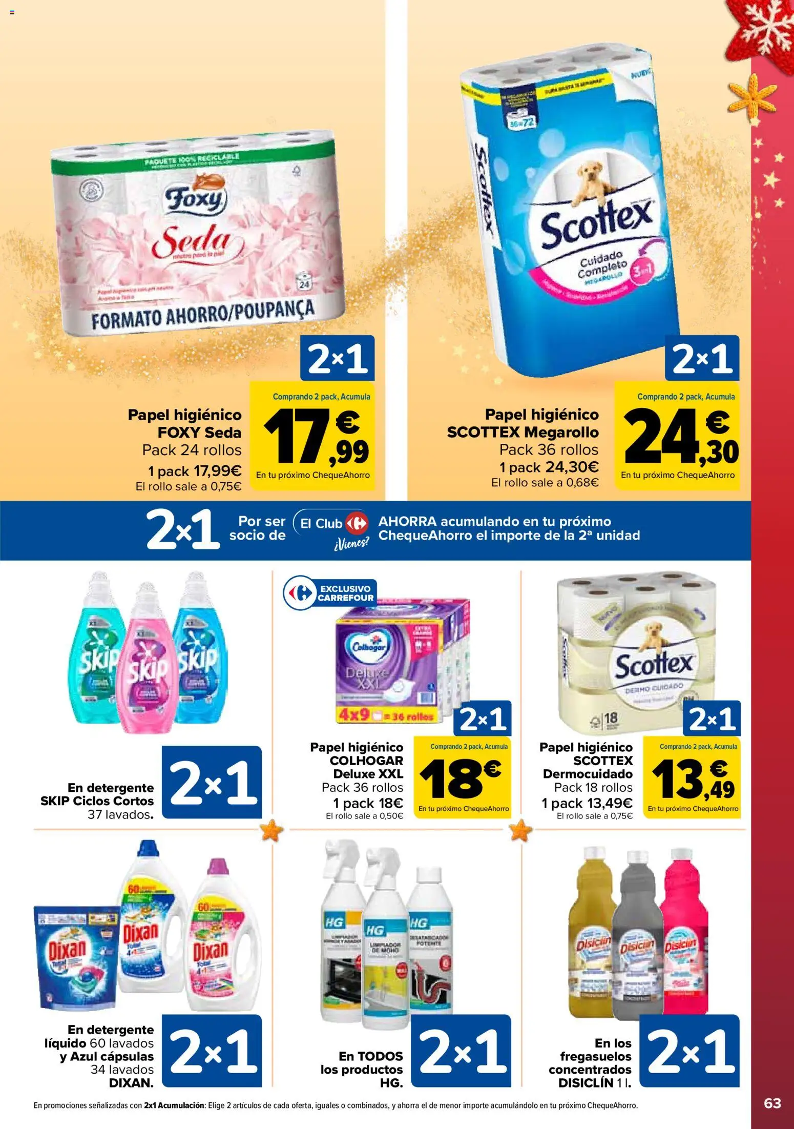 Carrefour folleto │ válido desde el 25.11.2025 | Página: 65 | Productos: Detergente, Papel higienico, Detergente líquido