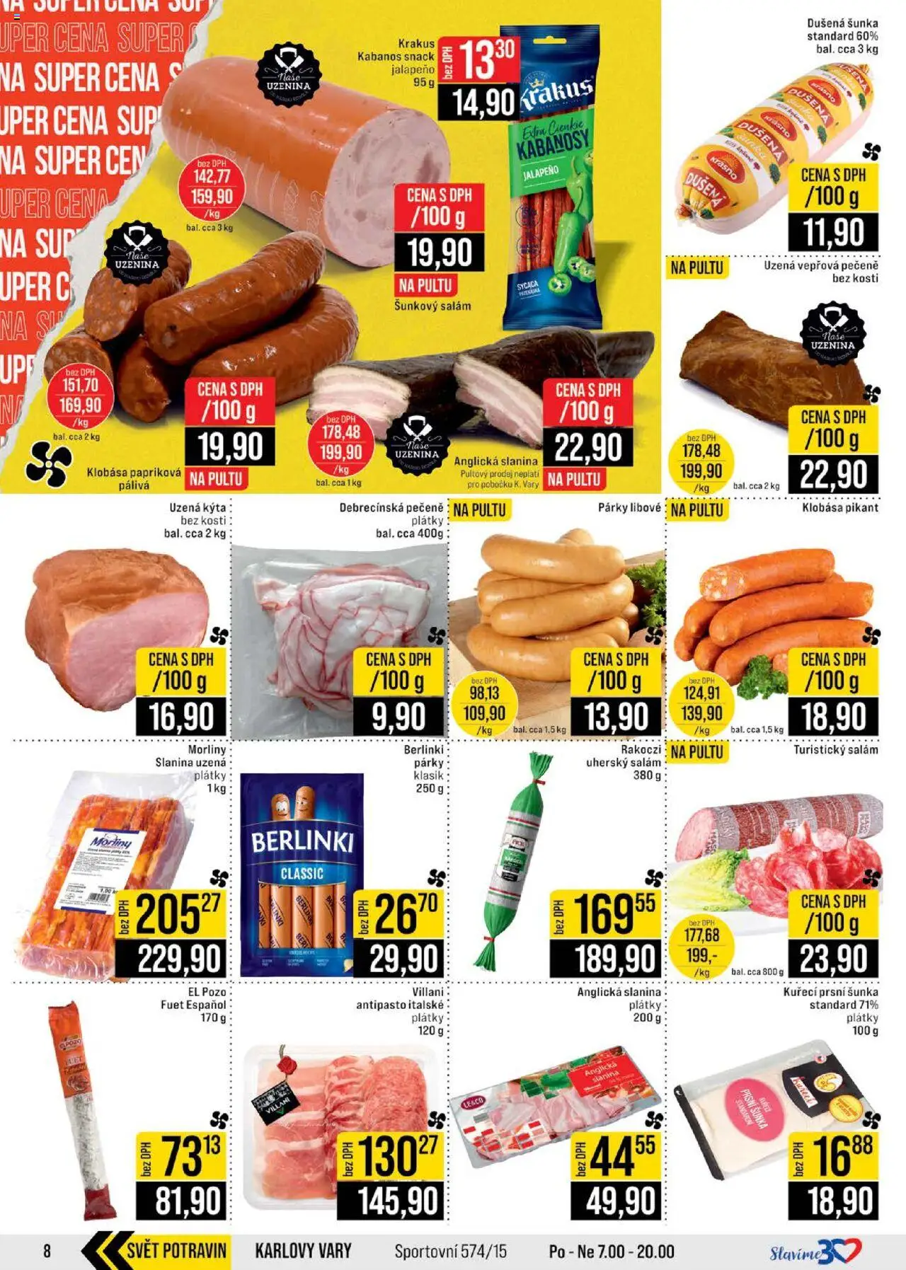 Jip leták - Cash & Carry od 17.09.2025 | Strana: 8 | Produkty: Salám, Kabanos, Šunkový salám, Fuet