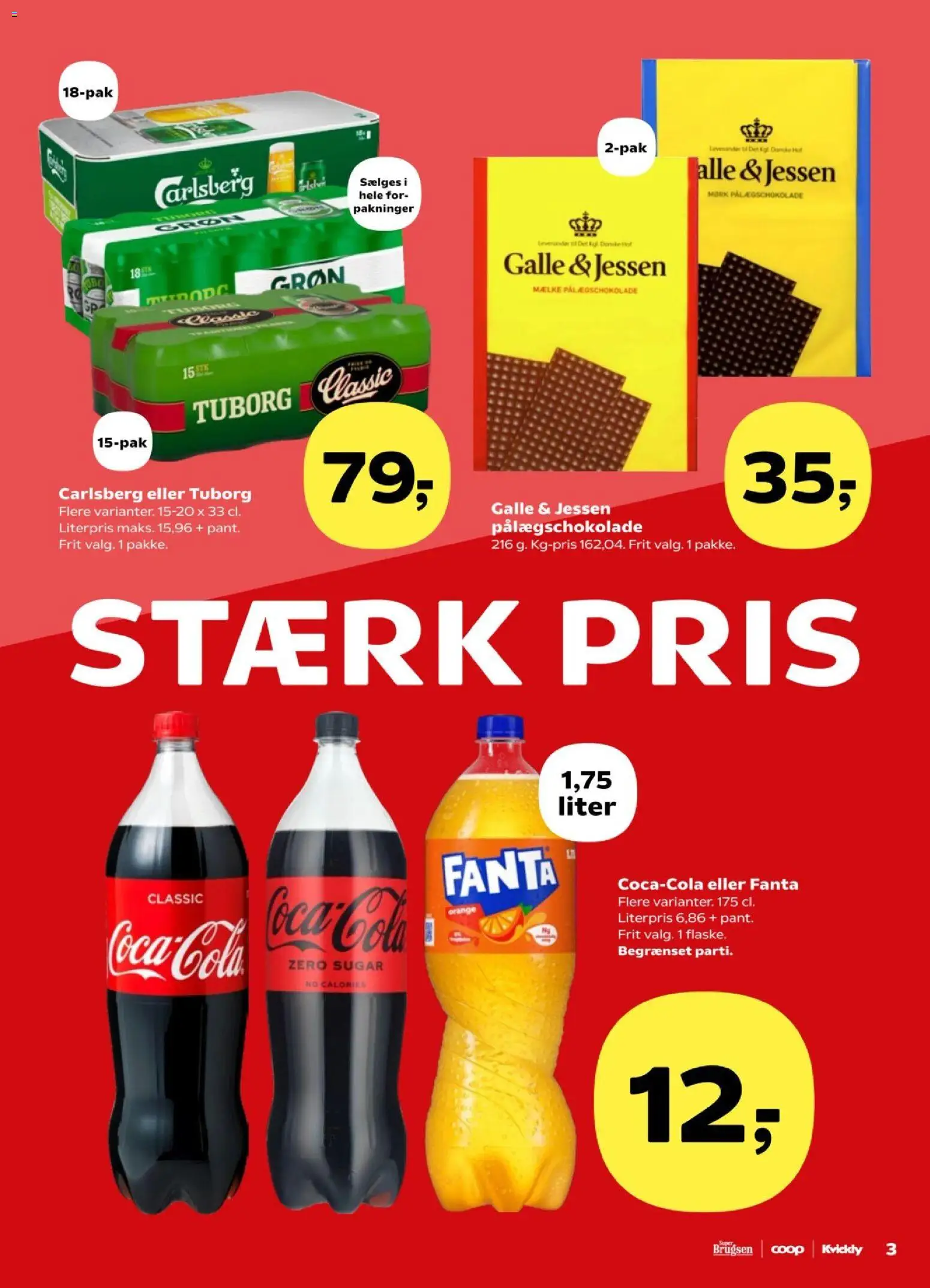 Kvickly tilbudsavis – gyldig fra 17.04.2026 | Side: 3 | Produkter: Fanta, Pålægschokolade