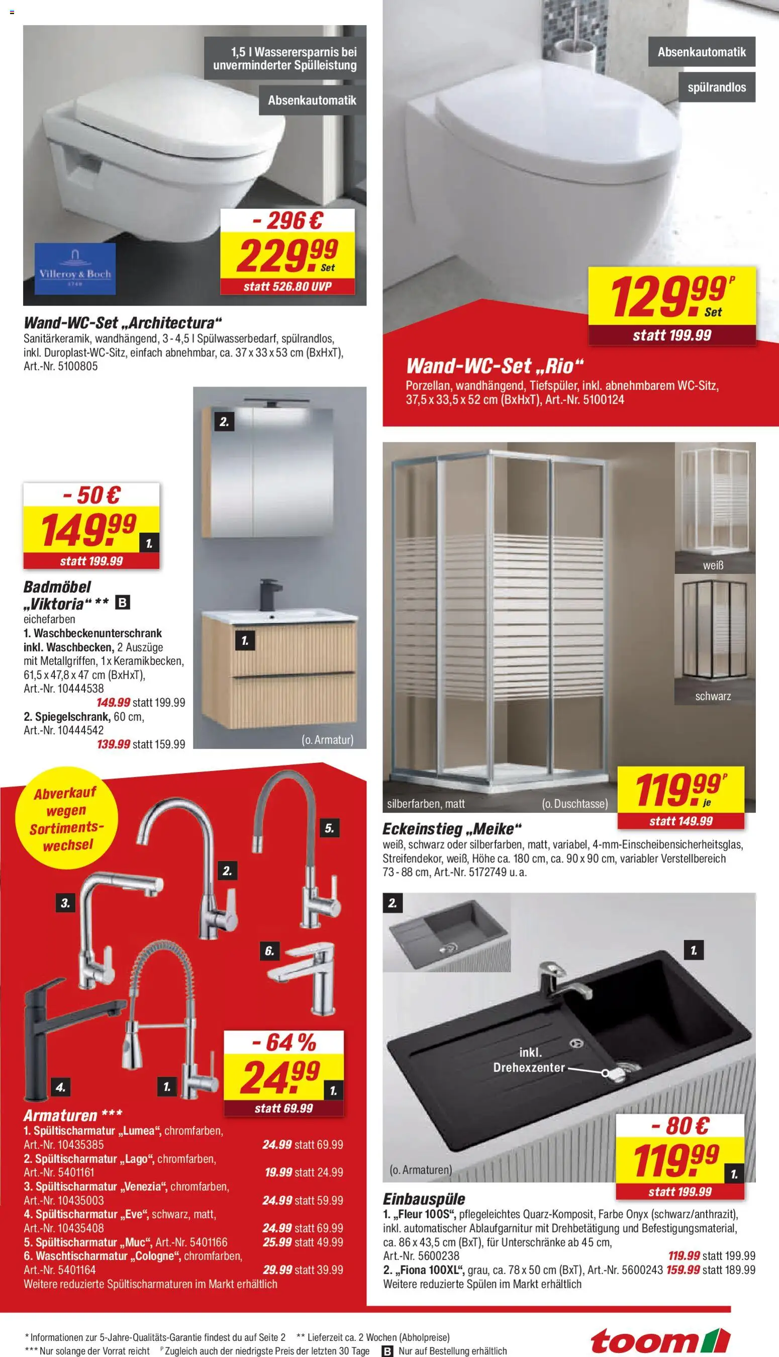 Toom Baumarkt Prospekt 	 – gültig ab 18.04.2026 | Seite: 25 | Produkte: Armatur