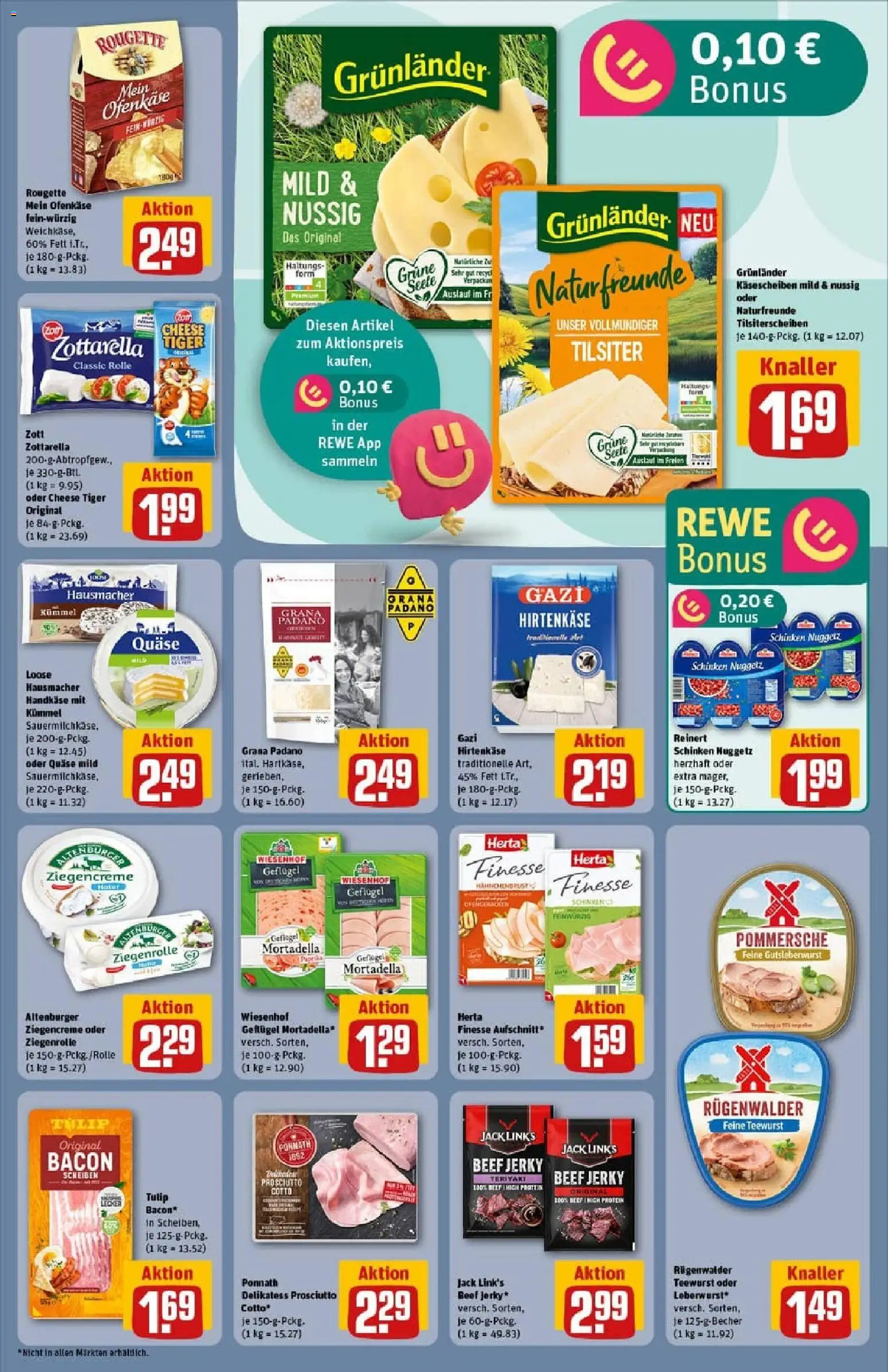 Rewe prospekt Hanau / Klein-Auheim	 – gültig ab 26.10.2025 | Seite: 15 | Produkte: Grunlander, Schinken, Herta finesse