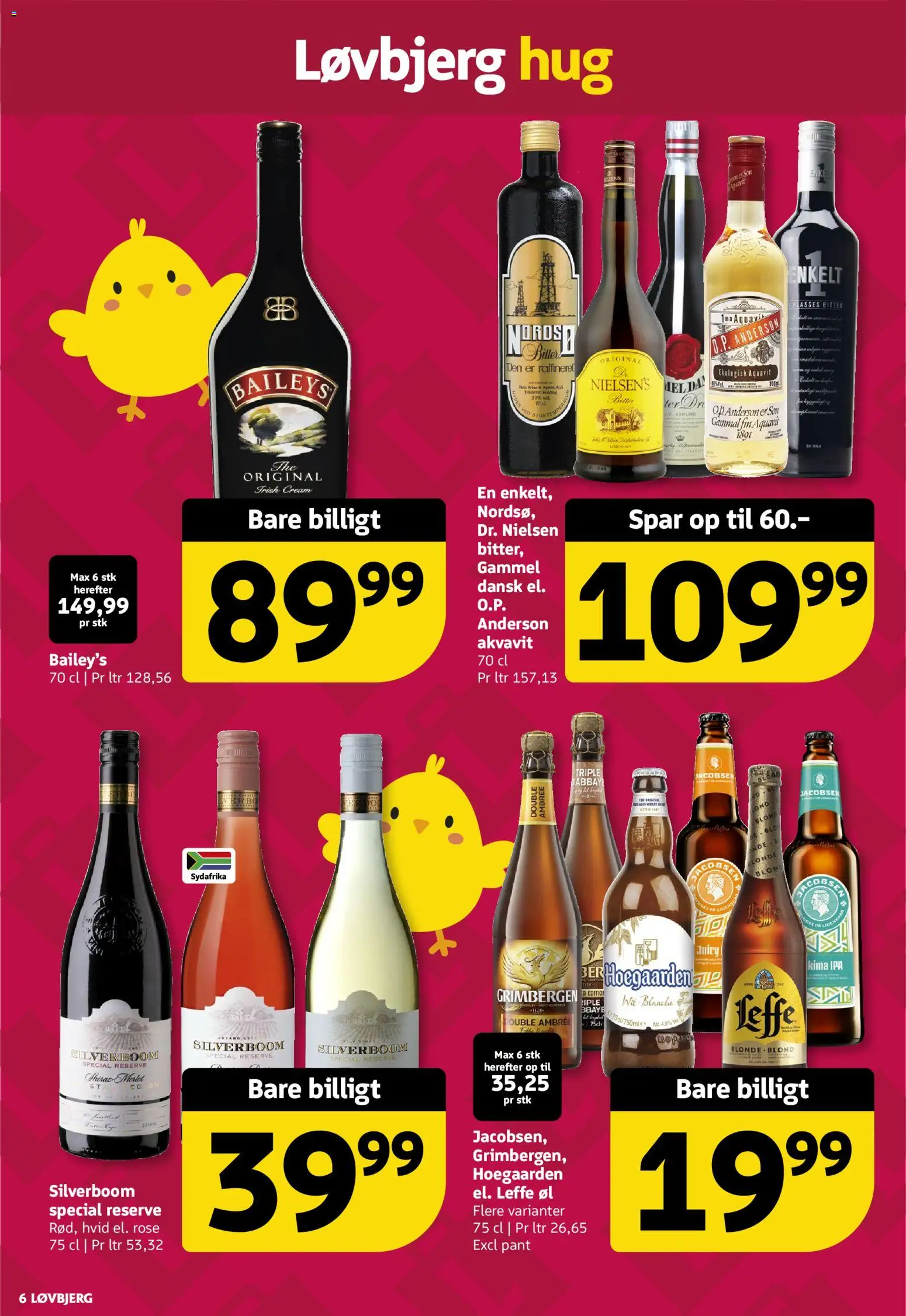 Løvbjerg tilbudsavis – gyldig fra 20.03.2026 | Side: 6 | Produkter: Amendoins, Øl