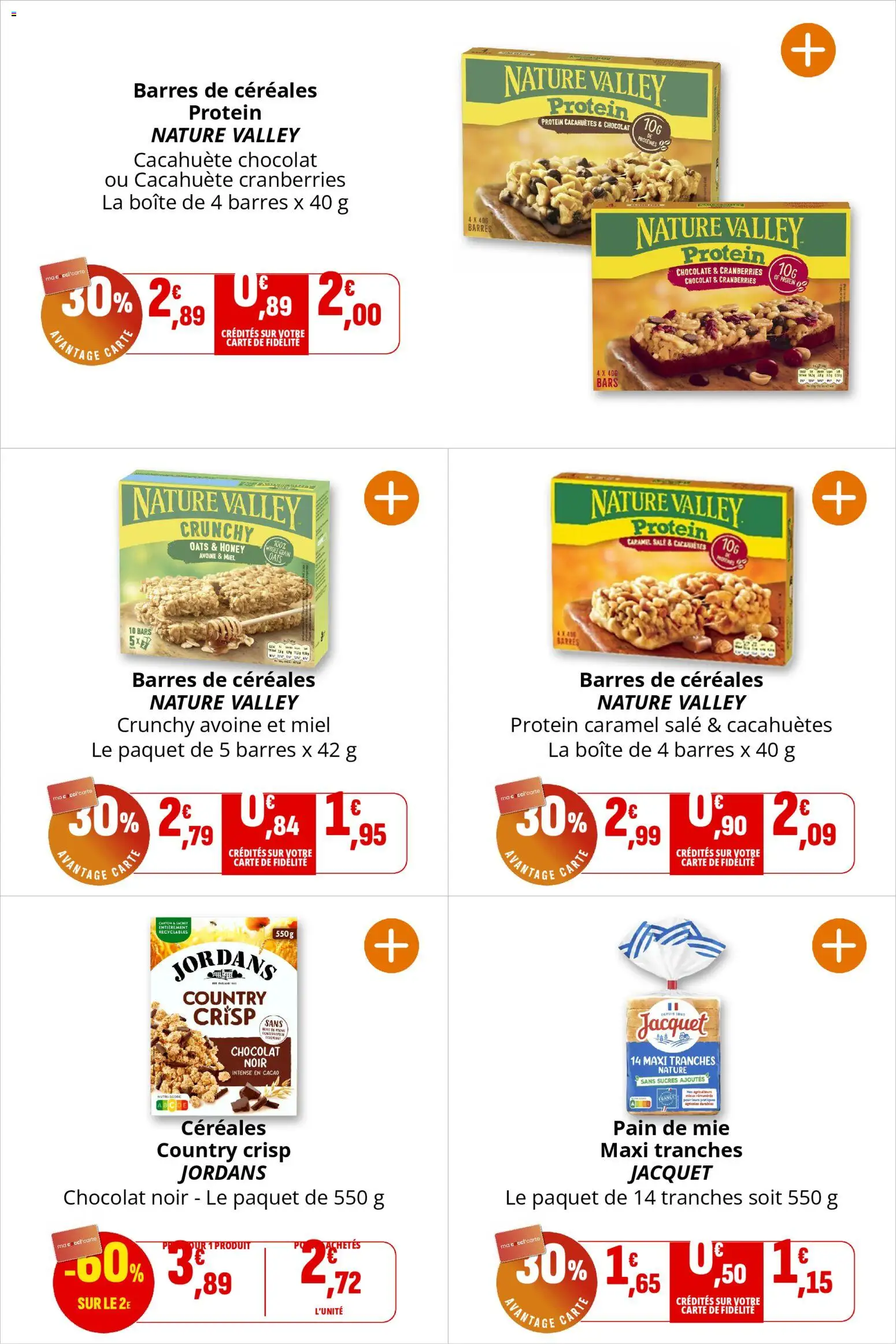 {H1} | Page: 20 | Produits: Miel, Pain, Chocolat, Céréales